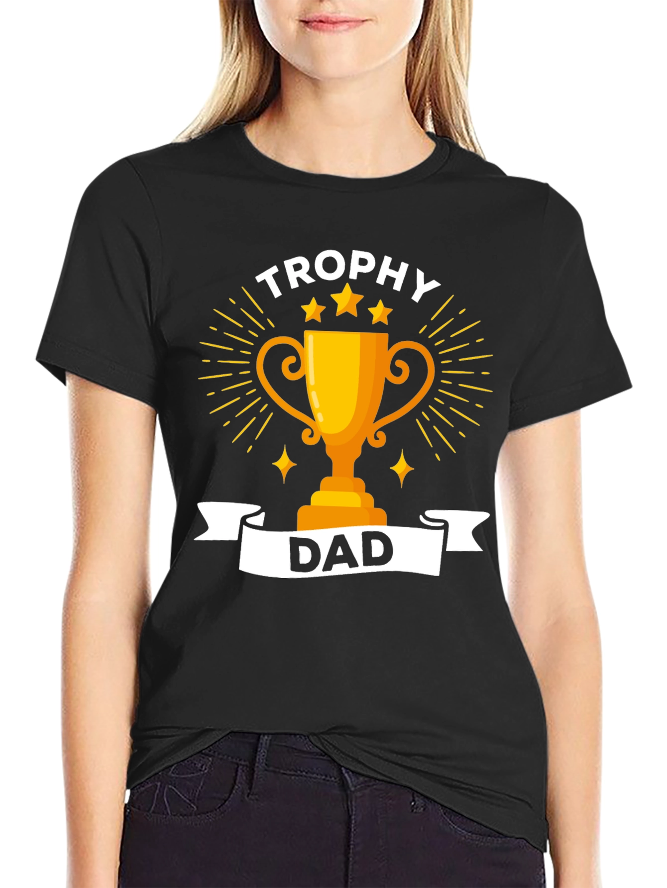 Trophy Dad Graphic T-Shirt - Black