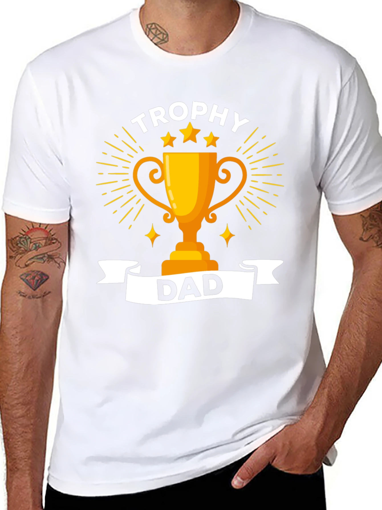 Trophy Dad Graphic T-Shirt - Black