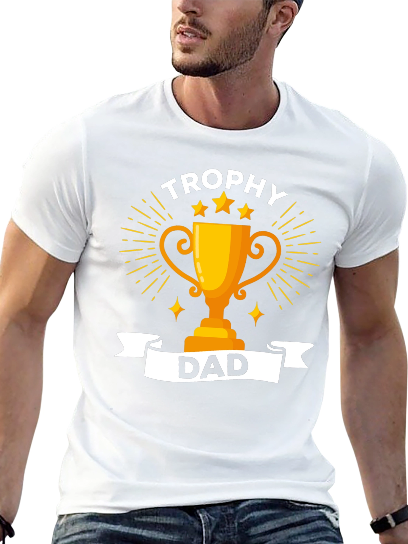 Trophy Dad Graphic T-Shirt - Black