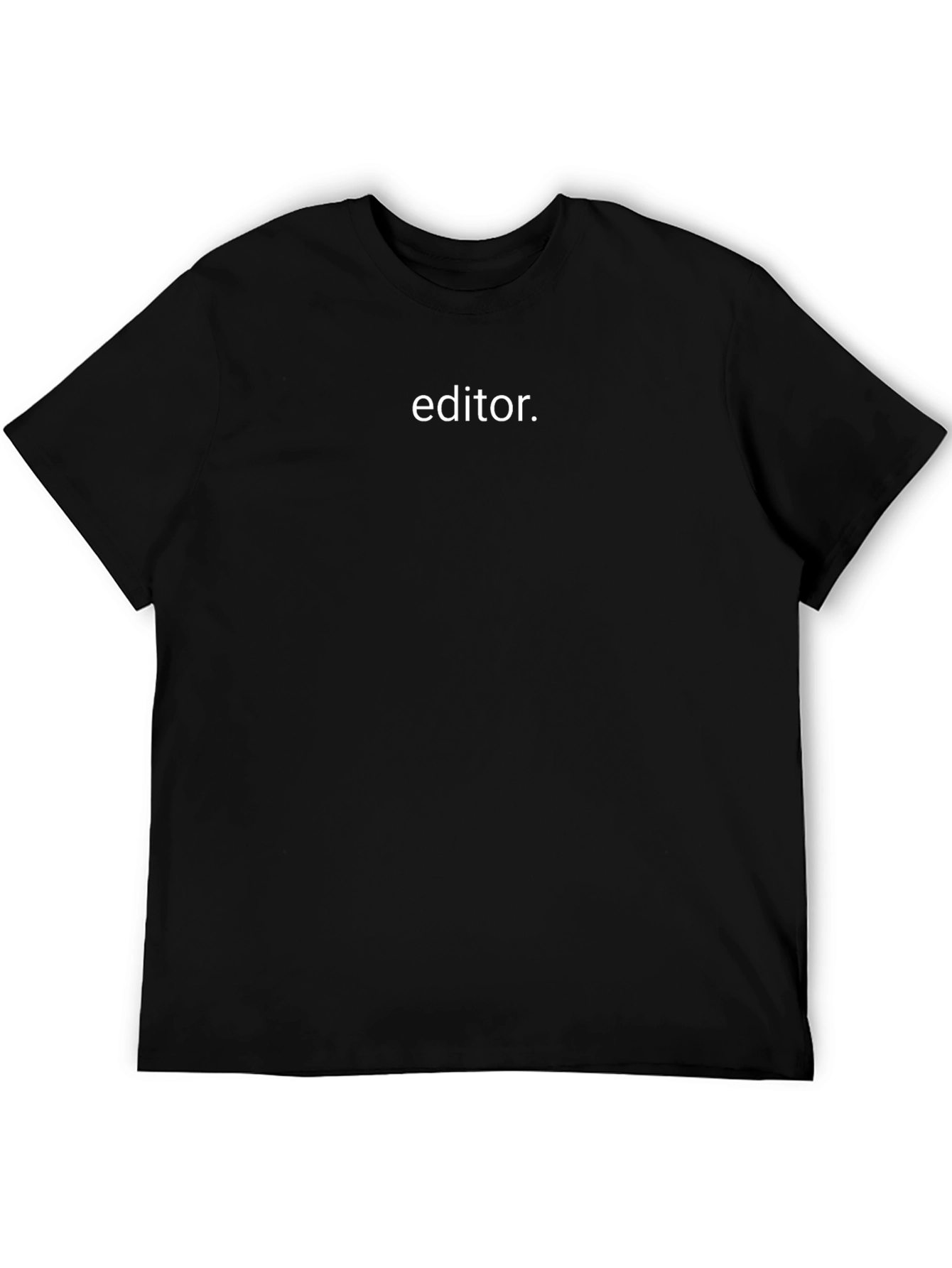 Editor Crew Neck T-Shirt - Black