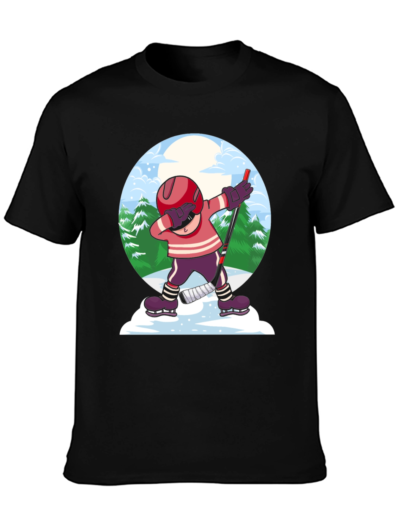 Dabbing Hockey Player T-Shirt