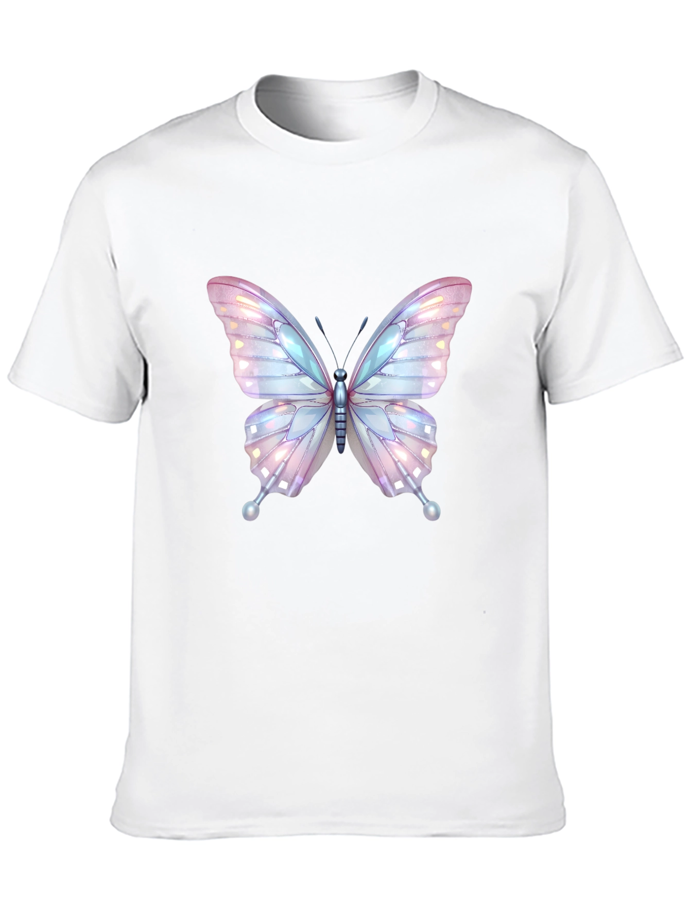 Butterfly Graphic Tee - Stylish Black Cotton T-Shirt