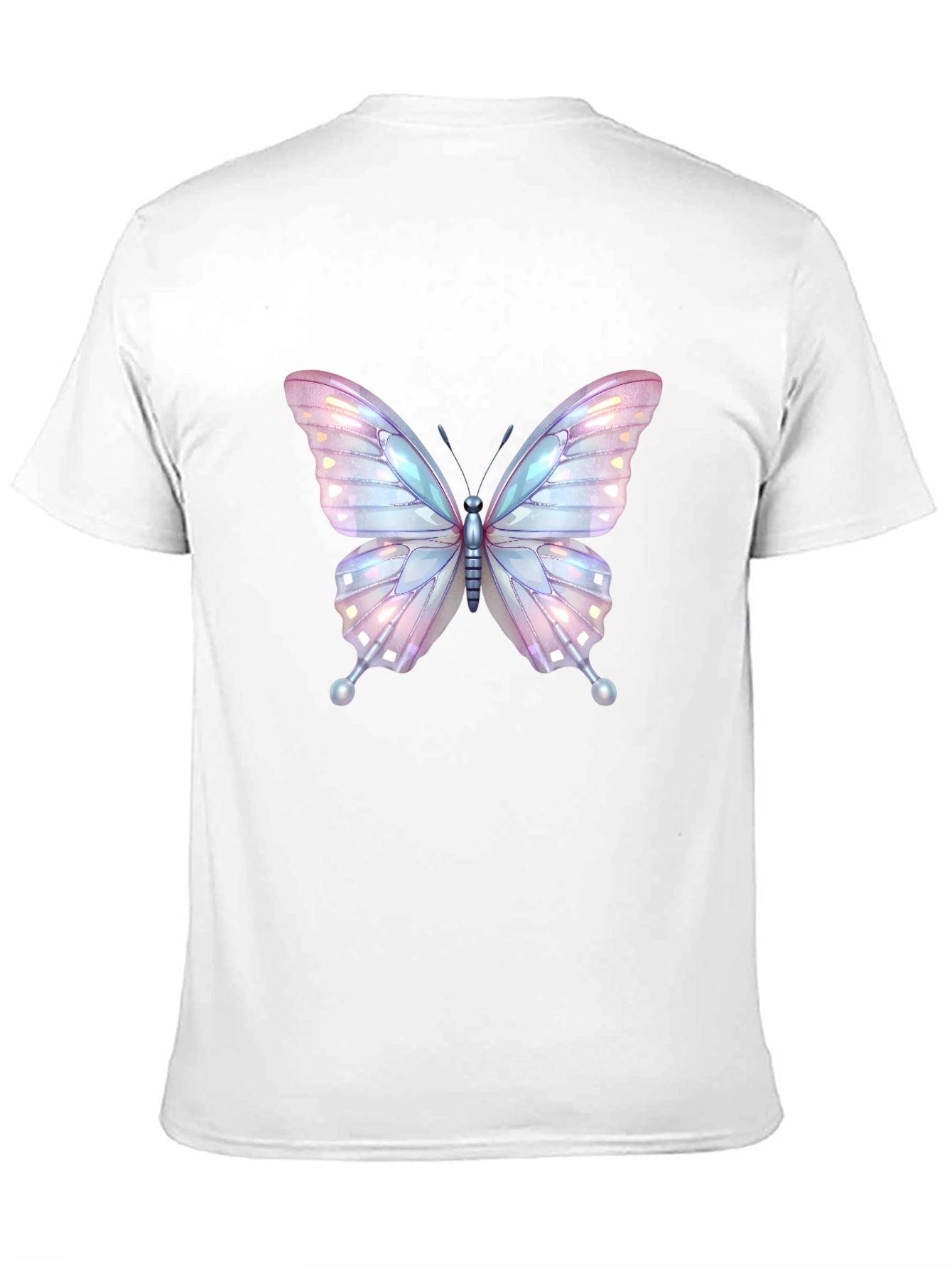 Butterfly Graphic Tee - Stylish Black Cotton T-Shirt