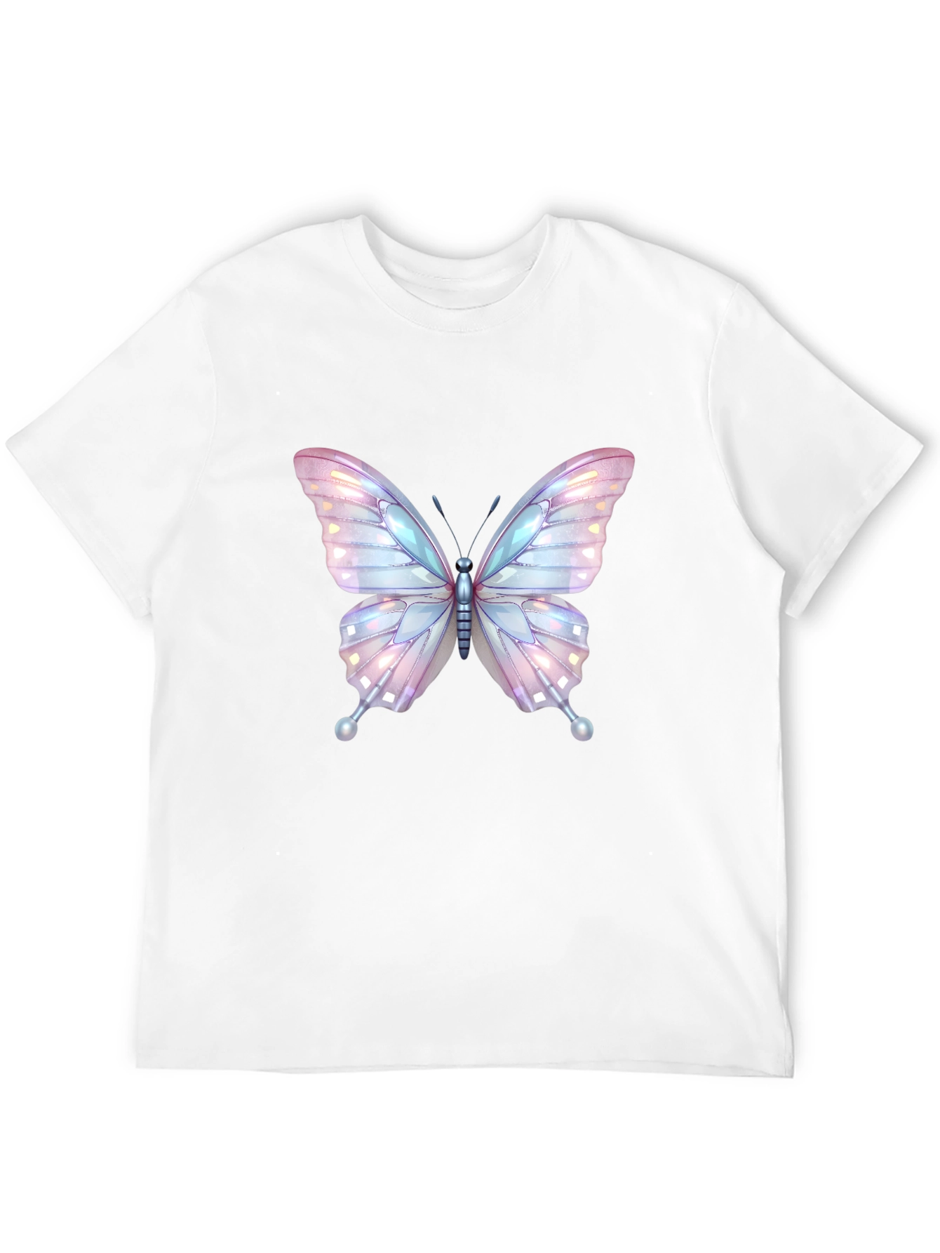 Butterfly Graphic Tee - Stylish Black Cotton T-Shirt