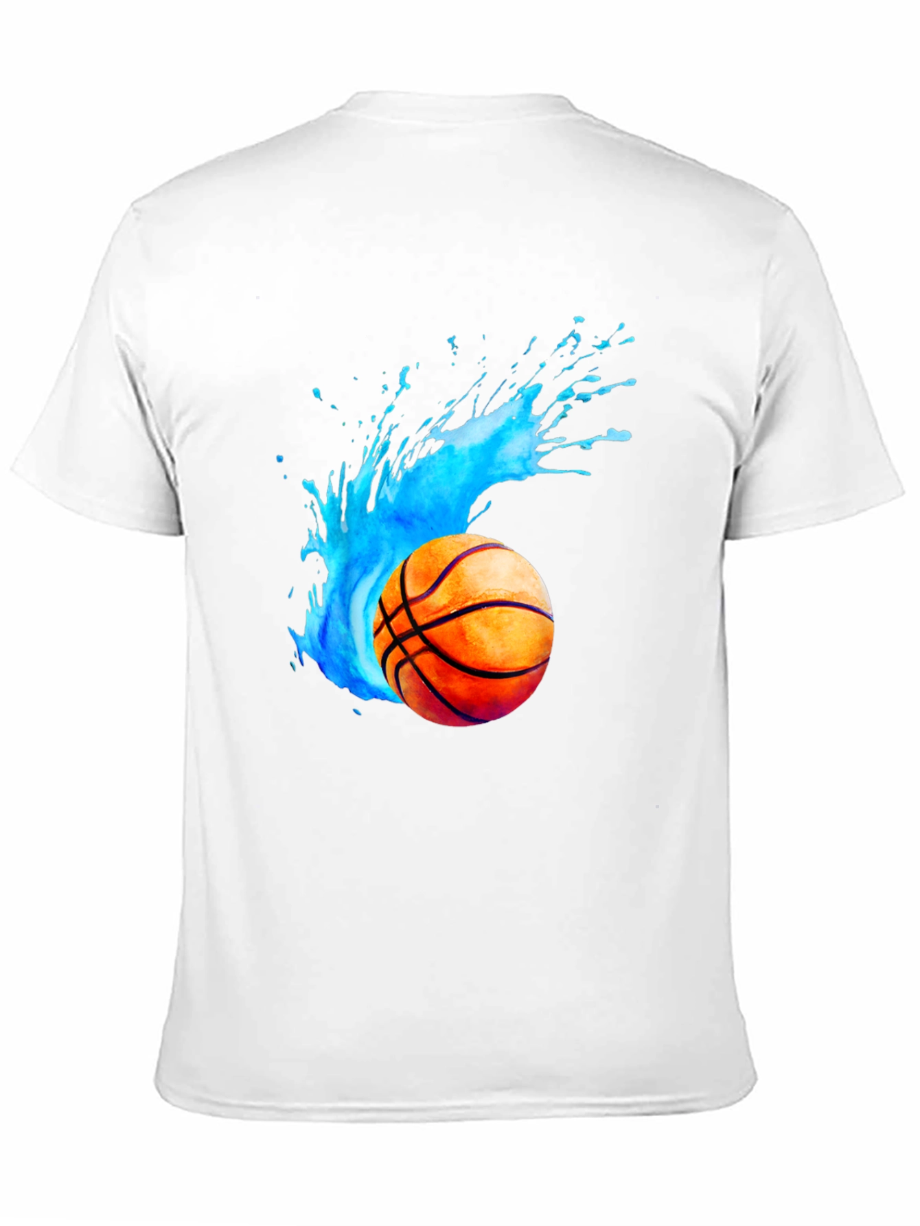 Basketball Splash Graphic Tee - Black