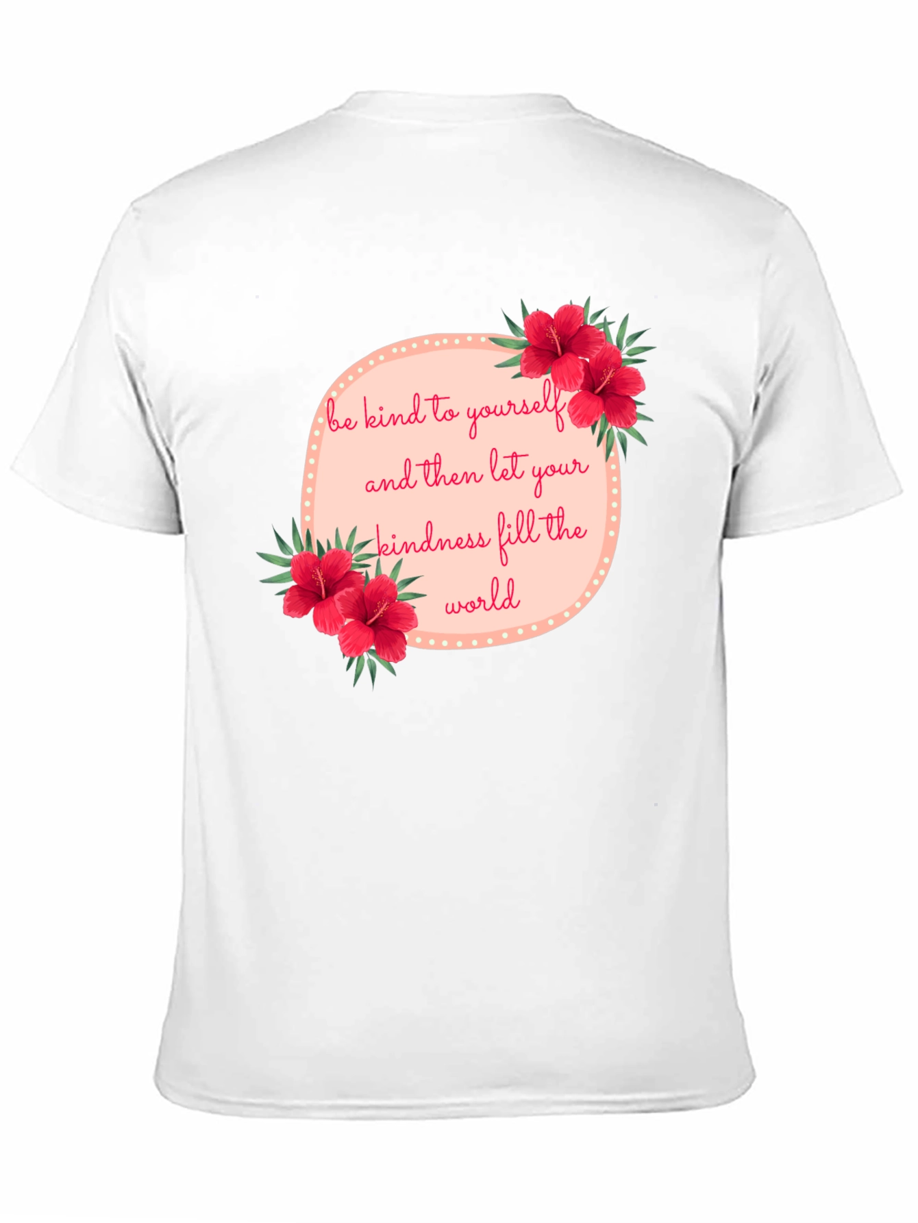 Kindness Floral Graphic Tee - Black