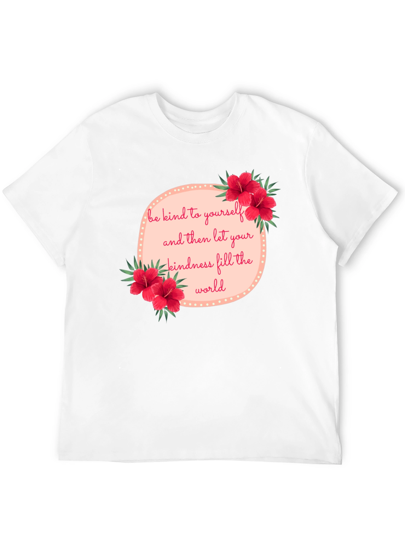 Kindness Floral Graphic Tee - Black