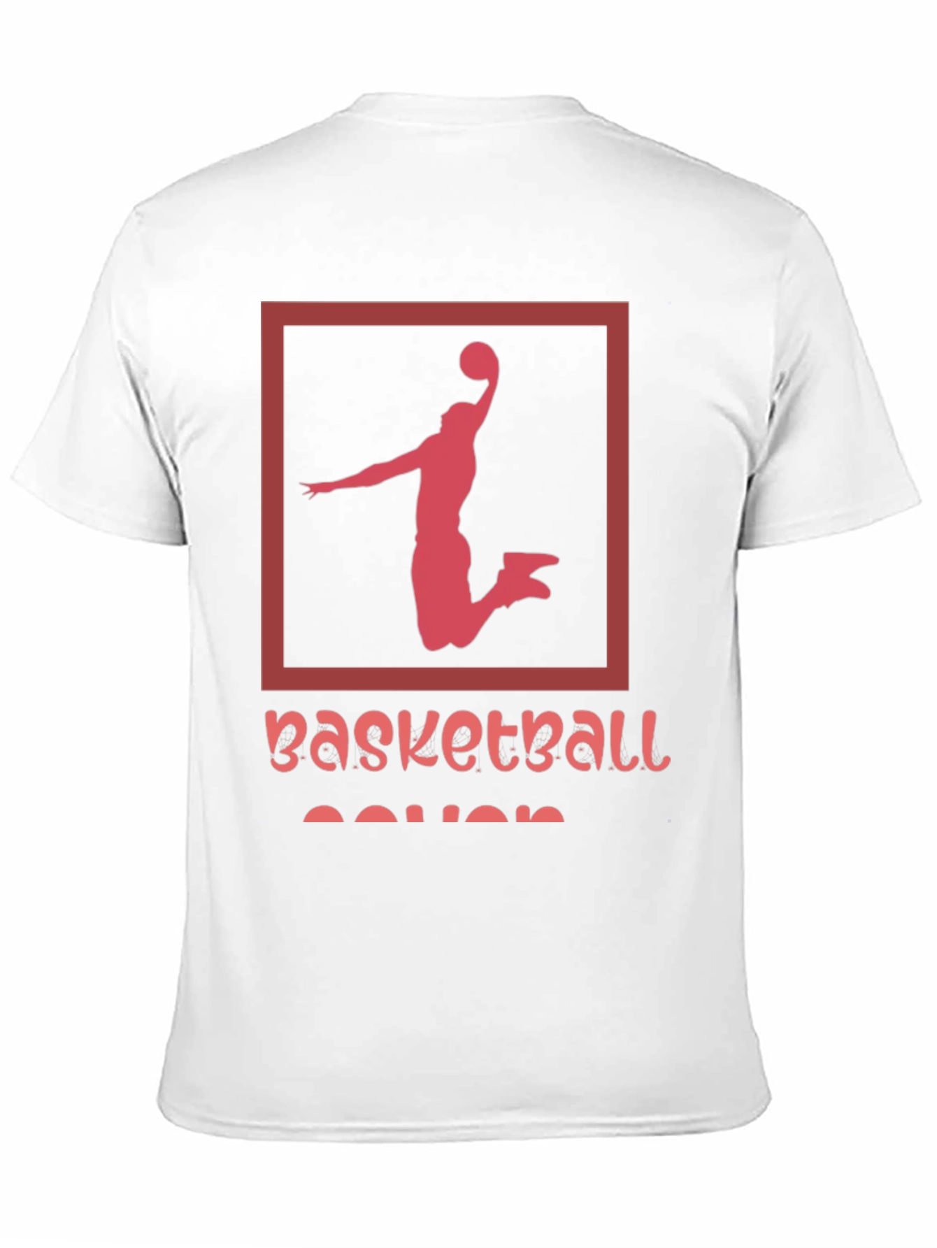 Basketball Player Graphic Tee - Black Cotton T-Shirt