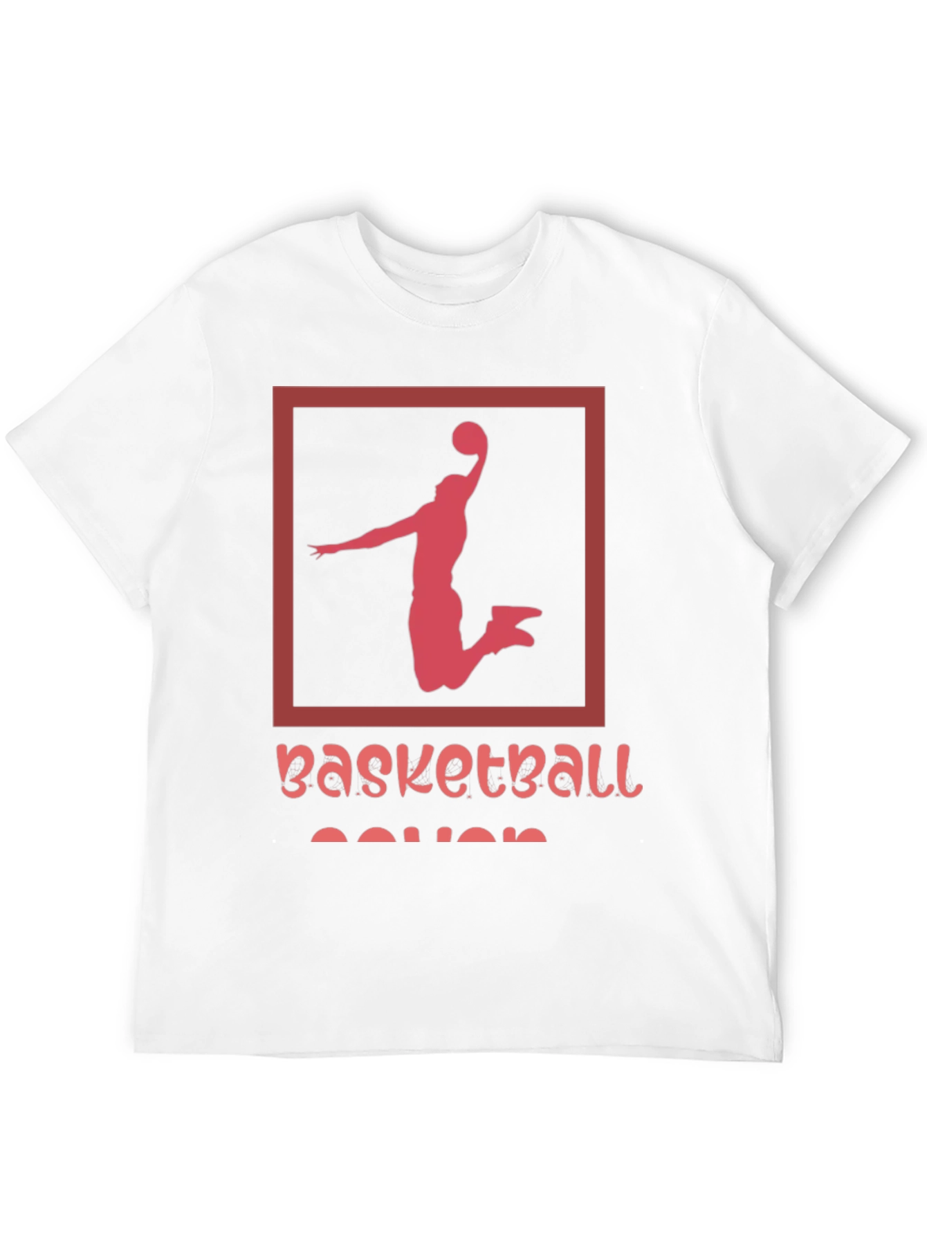 Basketball Player Graphic Tee - Black Cotton T-Shirt