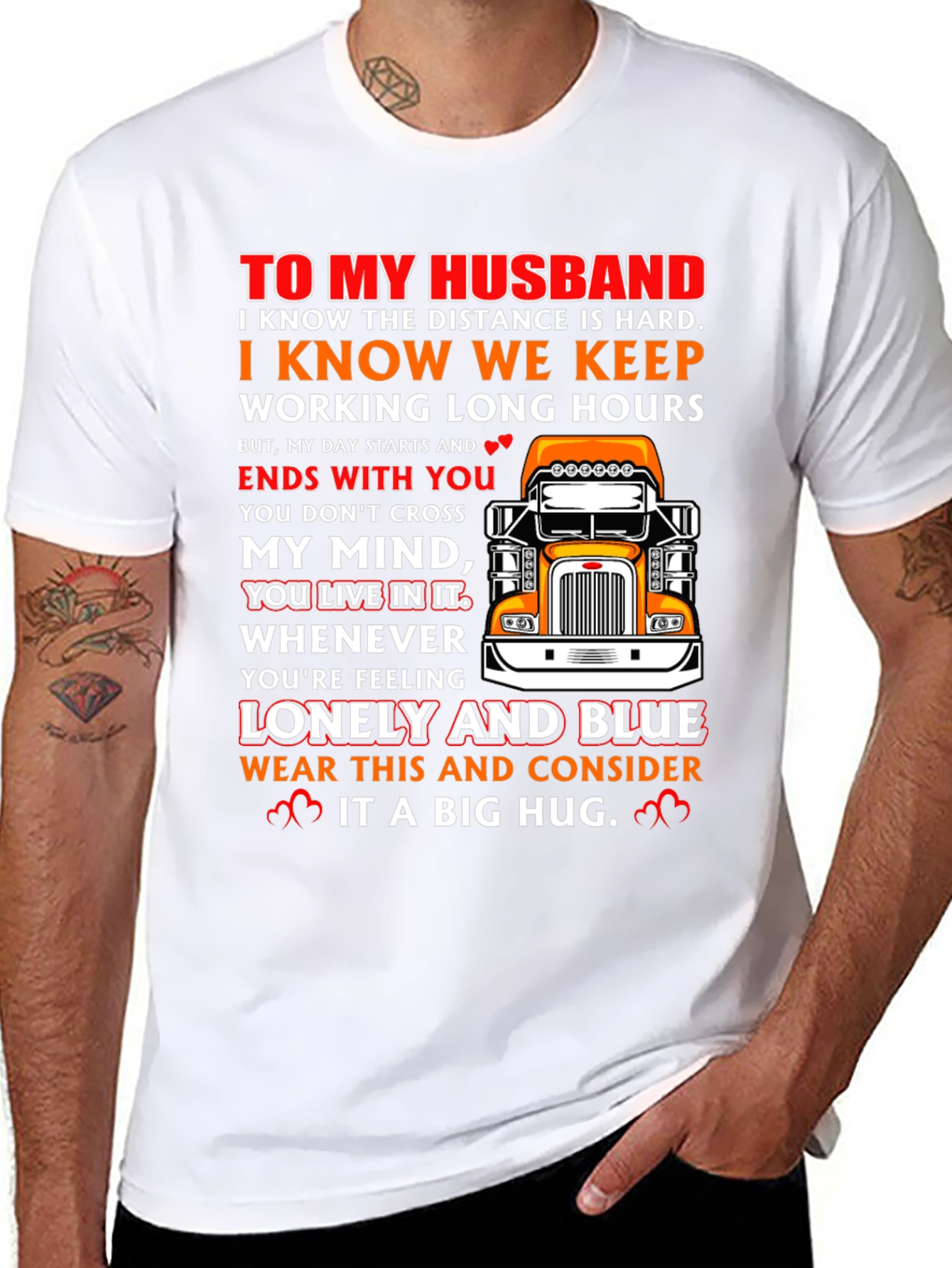 To My Husband Trucker T-Shirt