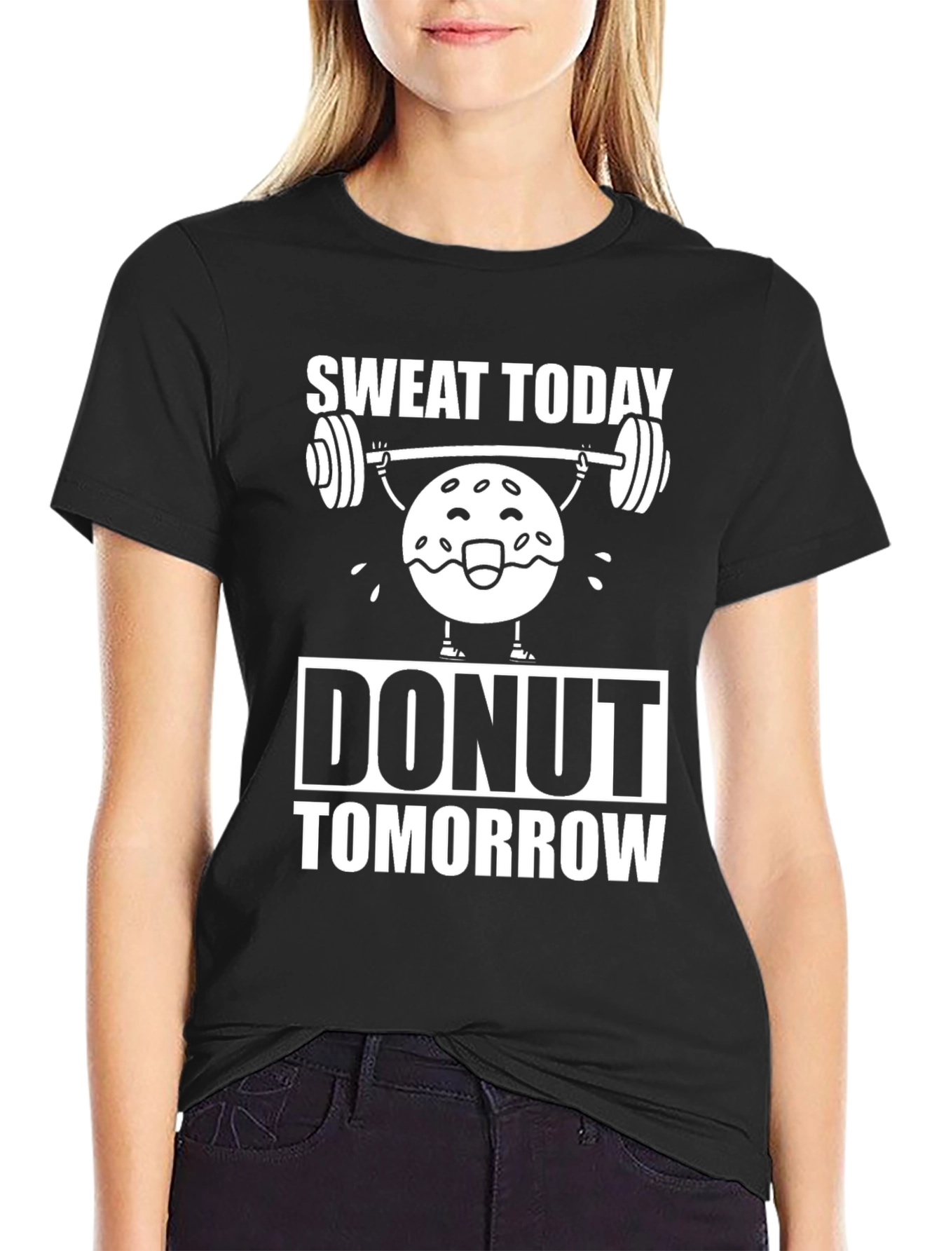 Sweat Today Donut Tomorrow Graphic Tee