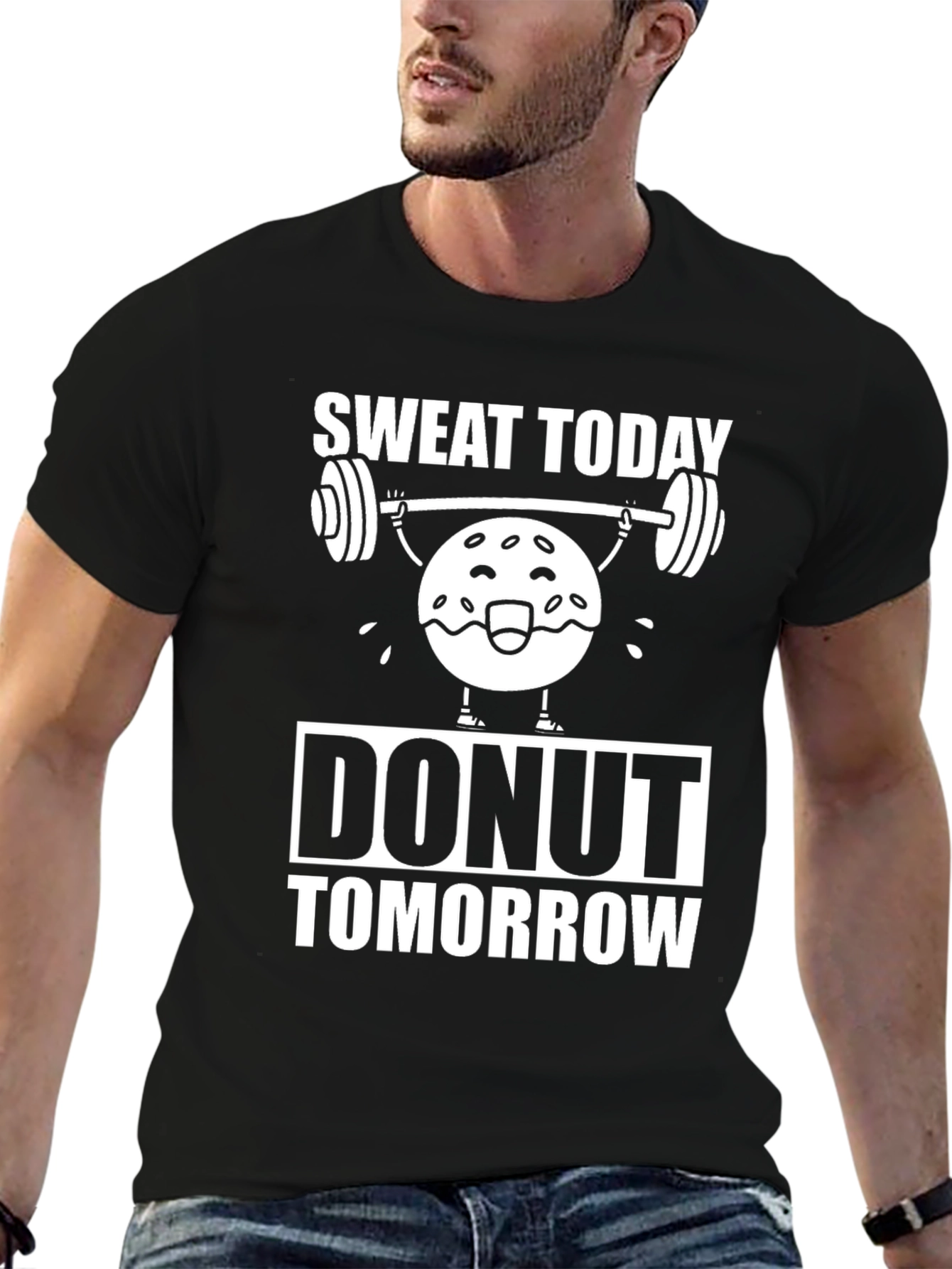 Sweat Today Donut Tomorrow Graphic Tee