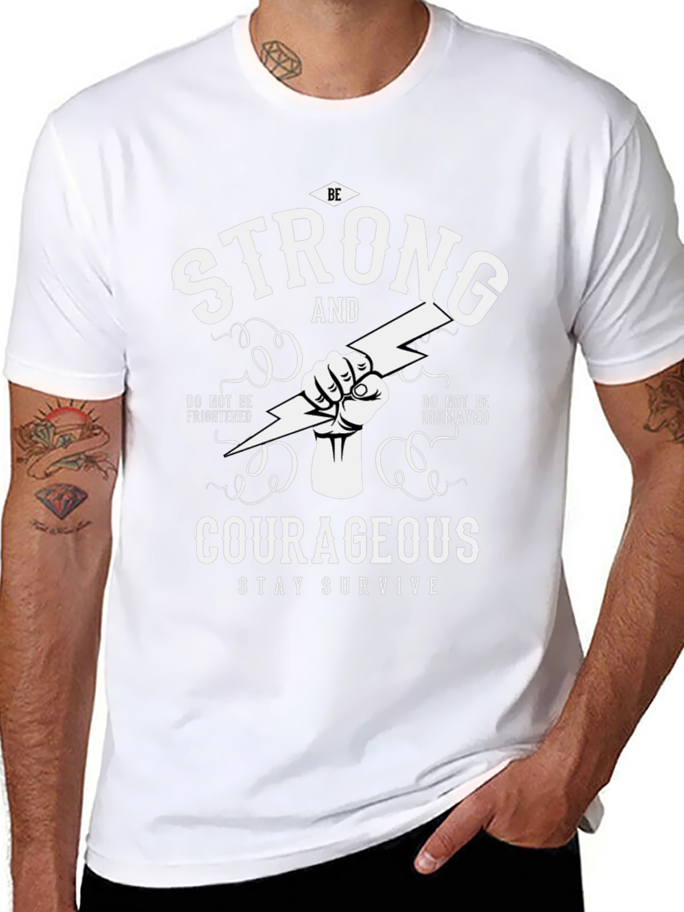 Be Strong Courageous Graphic Tee