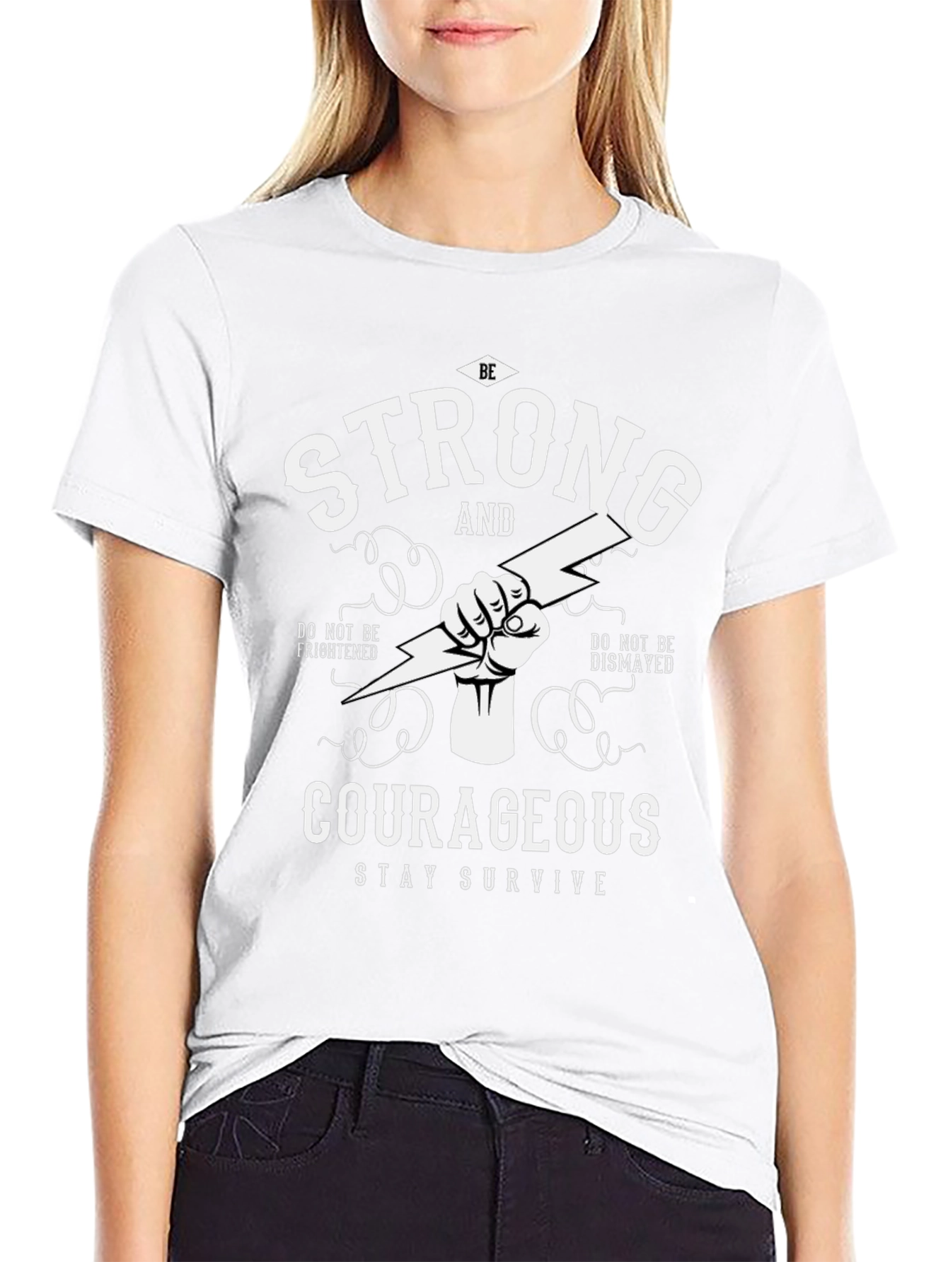 Be Strong Courageous Graphic Tee
