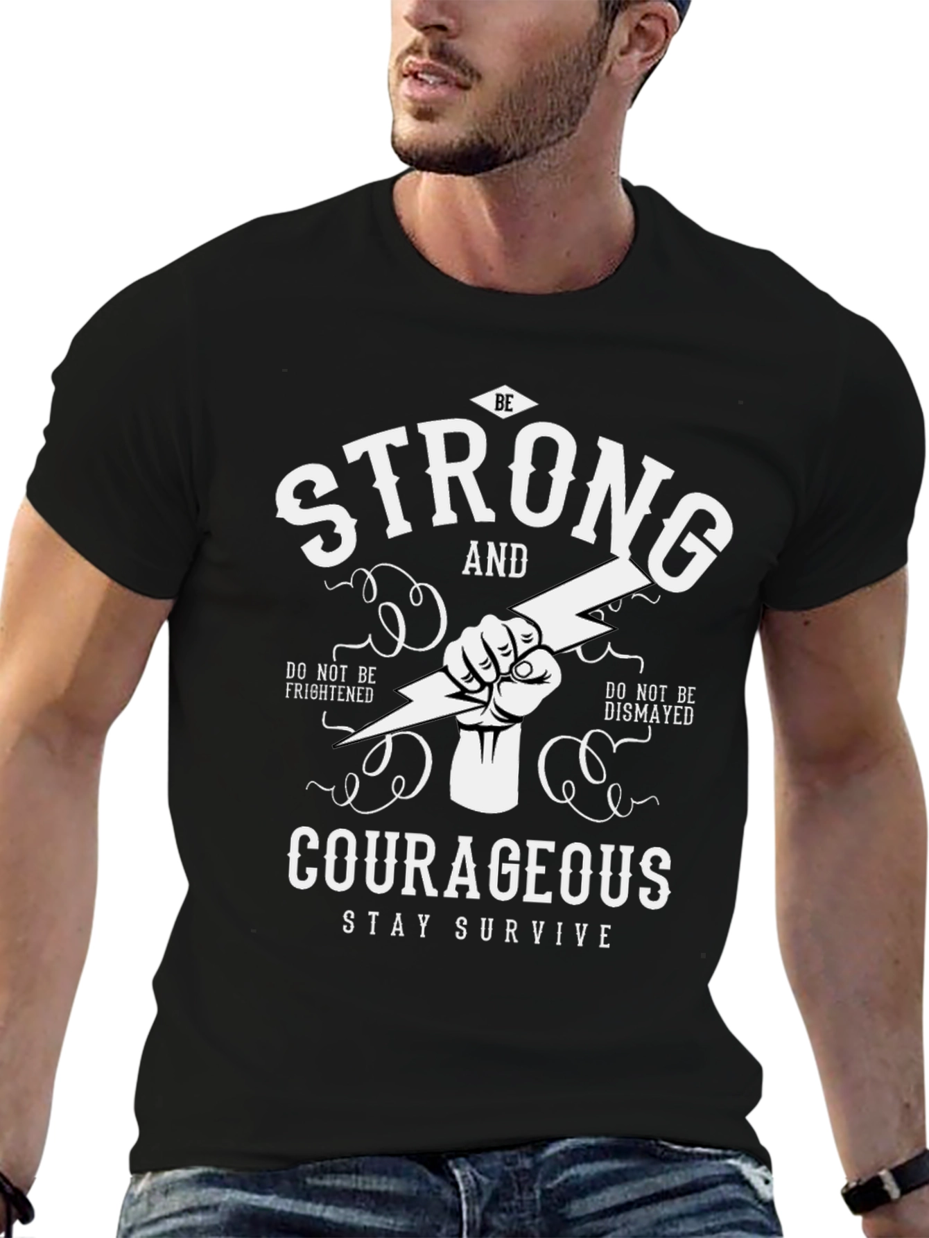 Be Strong Courageous Graphic Tee