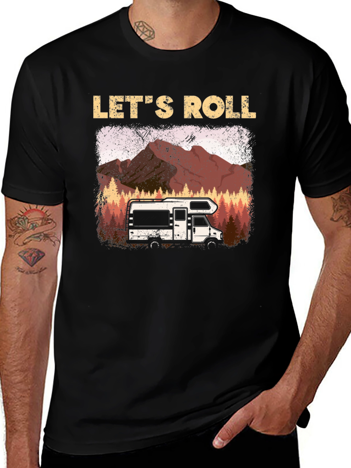 Lets Roll Camping RV T-Shirt