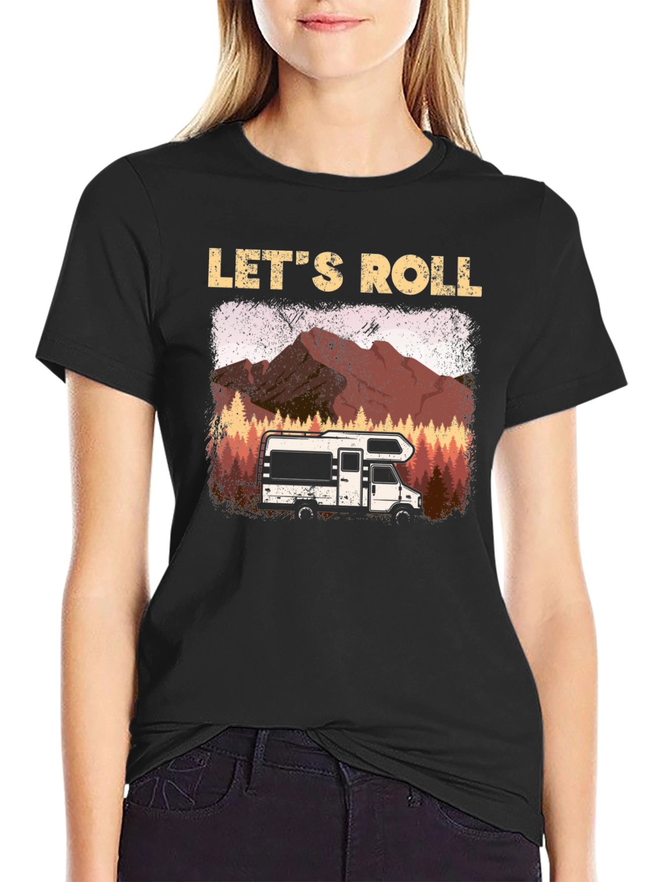 Lets Roll Camping RV T-Shirt