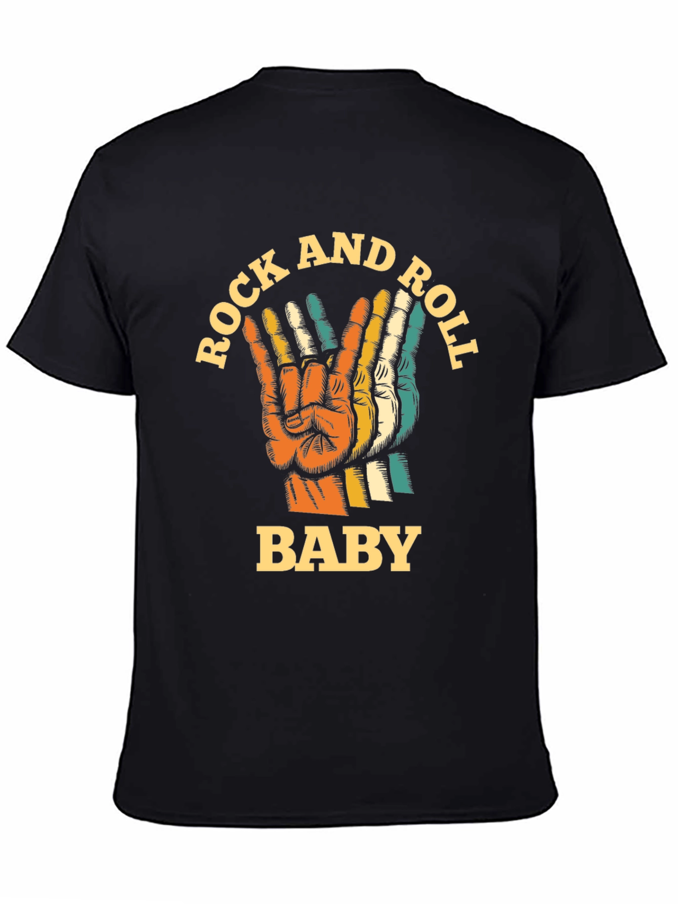 Rock and Roll Baby Retro Graphic Tee