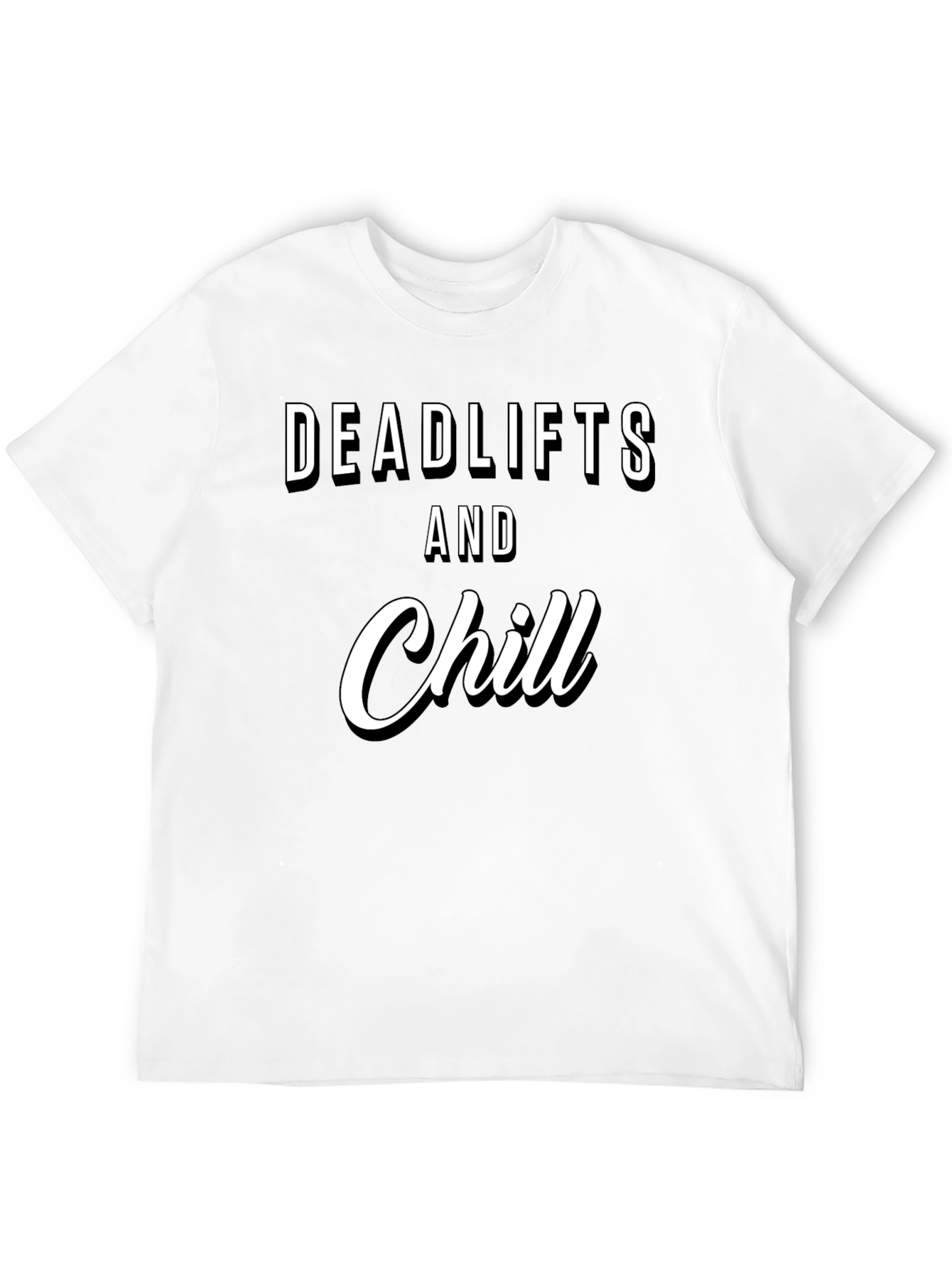 Deadlifts & Chill Black Graphic Tee