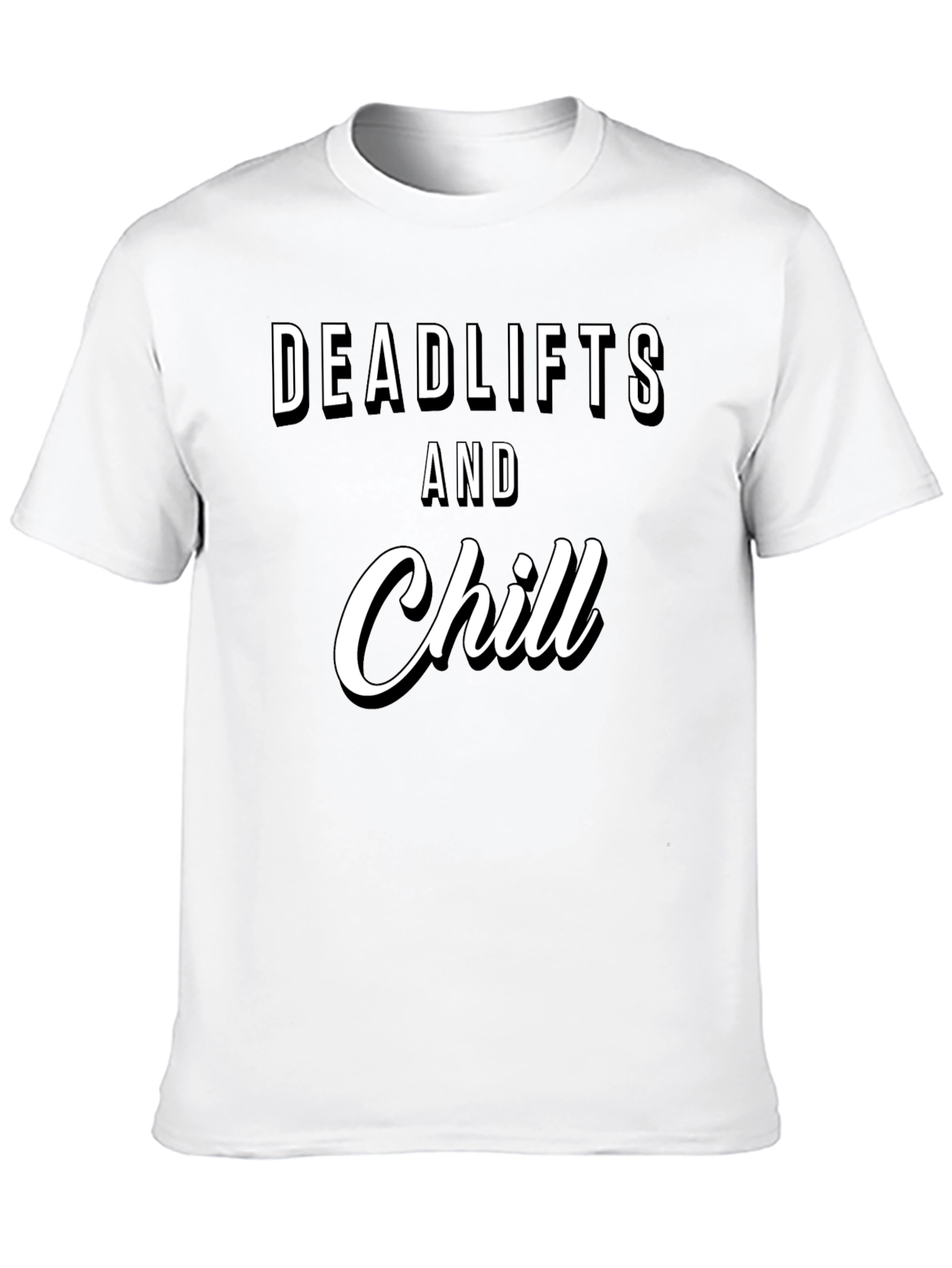 Deadlifts & Chill Black Graphic Tee
