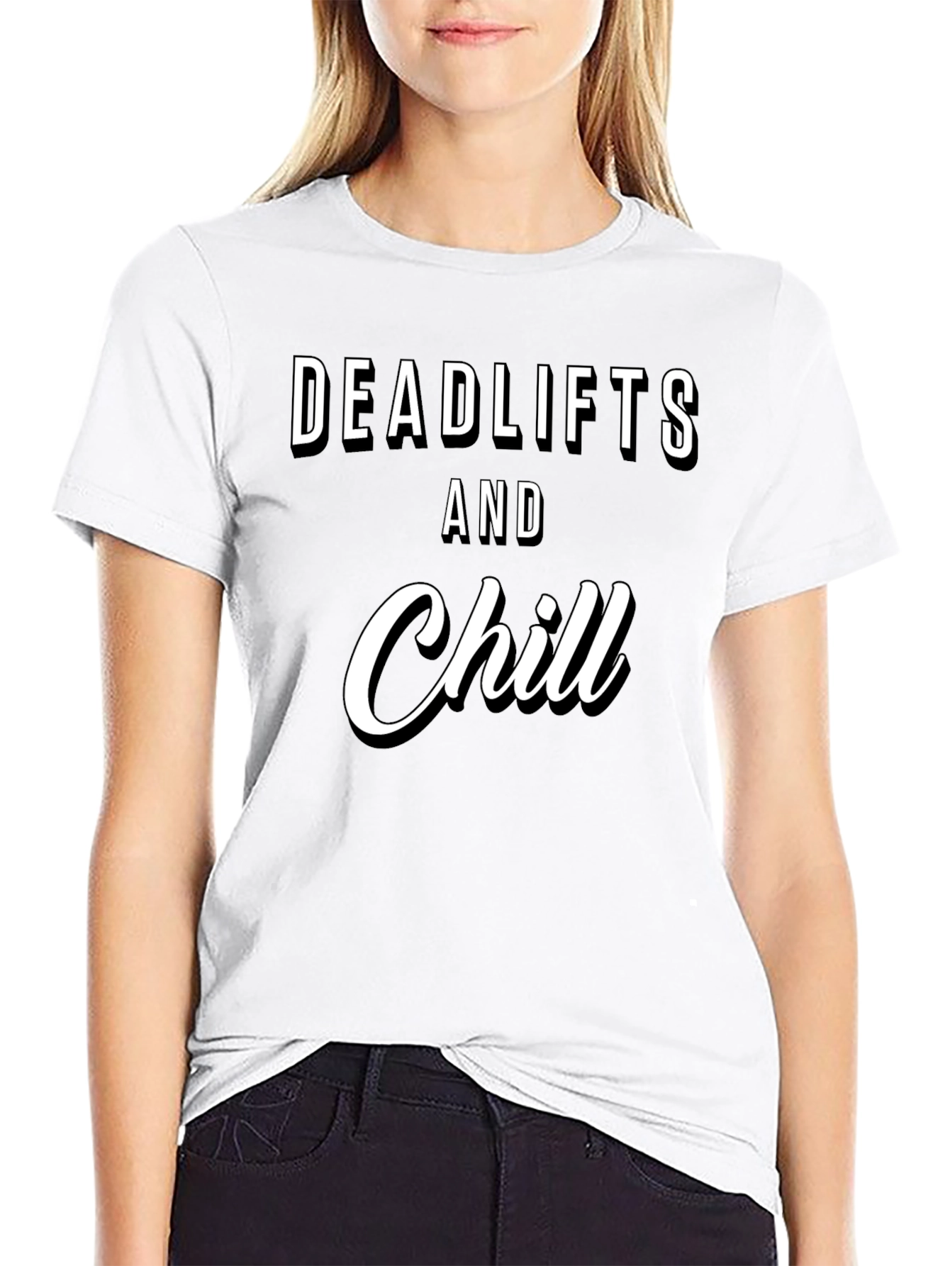 Deadlifts & Chill Black Graphic Tee