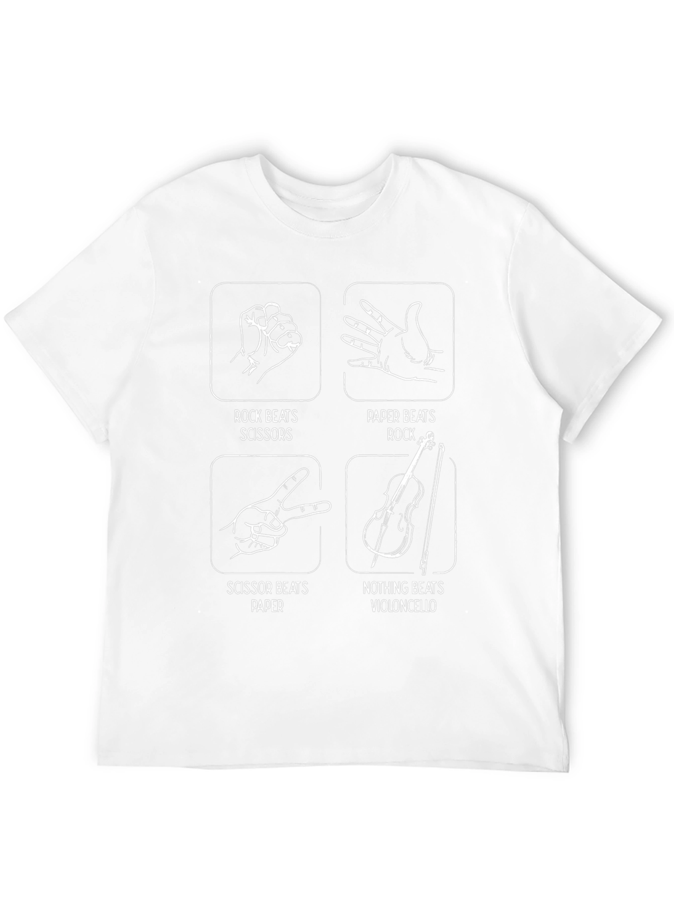 Rock Paper Scissors Violoncello T-Shirt