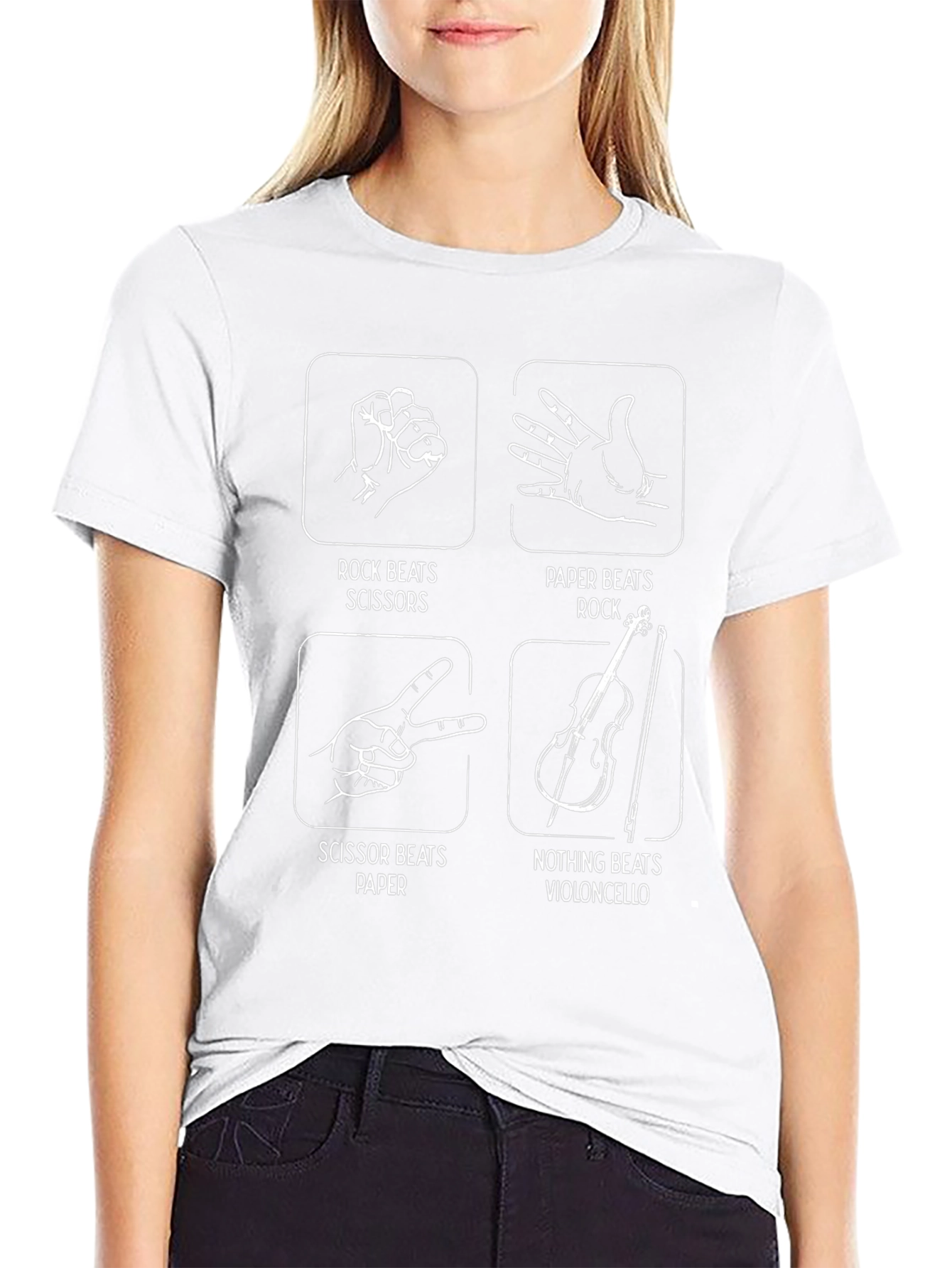 Rock Paper Scissors Violoncello T-Shirt