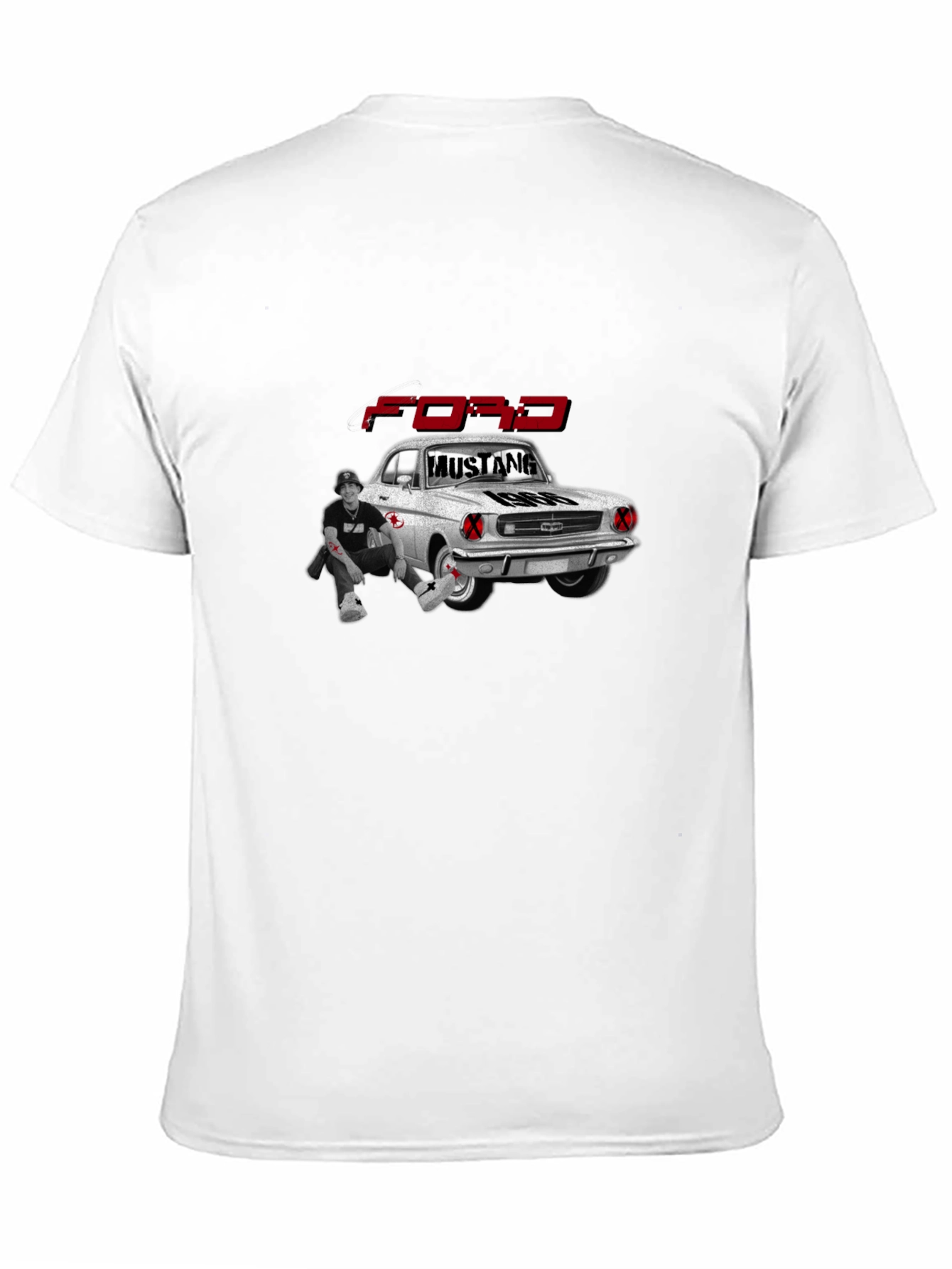 Ford Mustang 1966 Black Graphic Tee