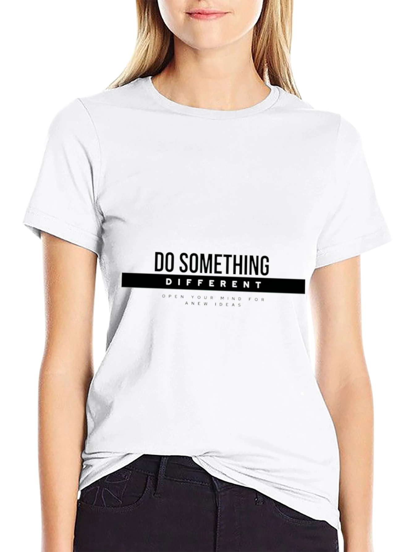 Do Something Different Graphic Tee - Black