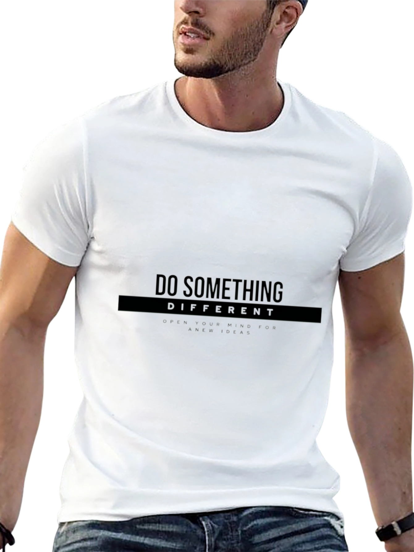 Do Something Different Graphic Tee - Black