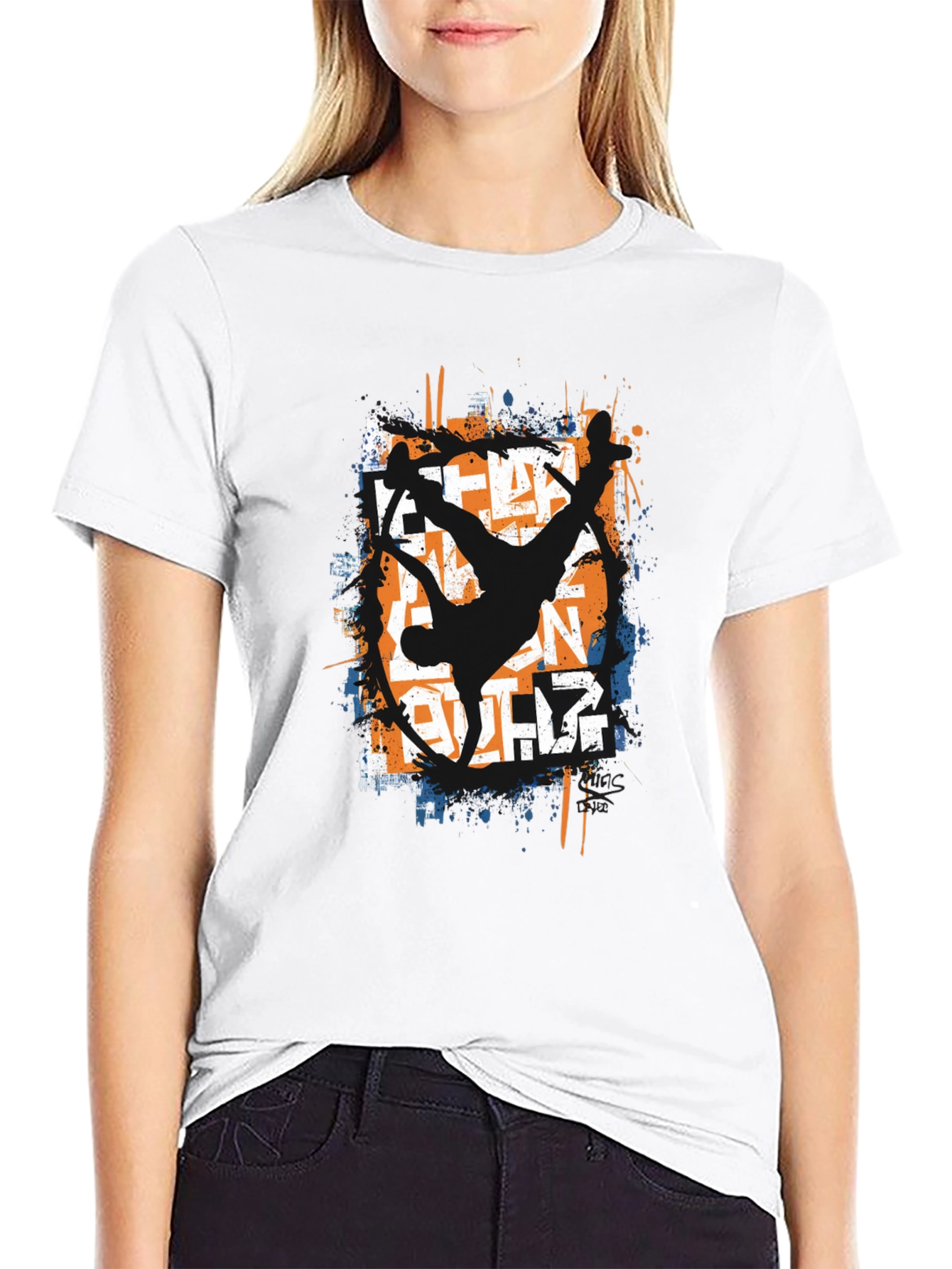 Urban Dance Graphic Tee - Breakdancing Style