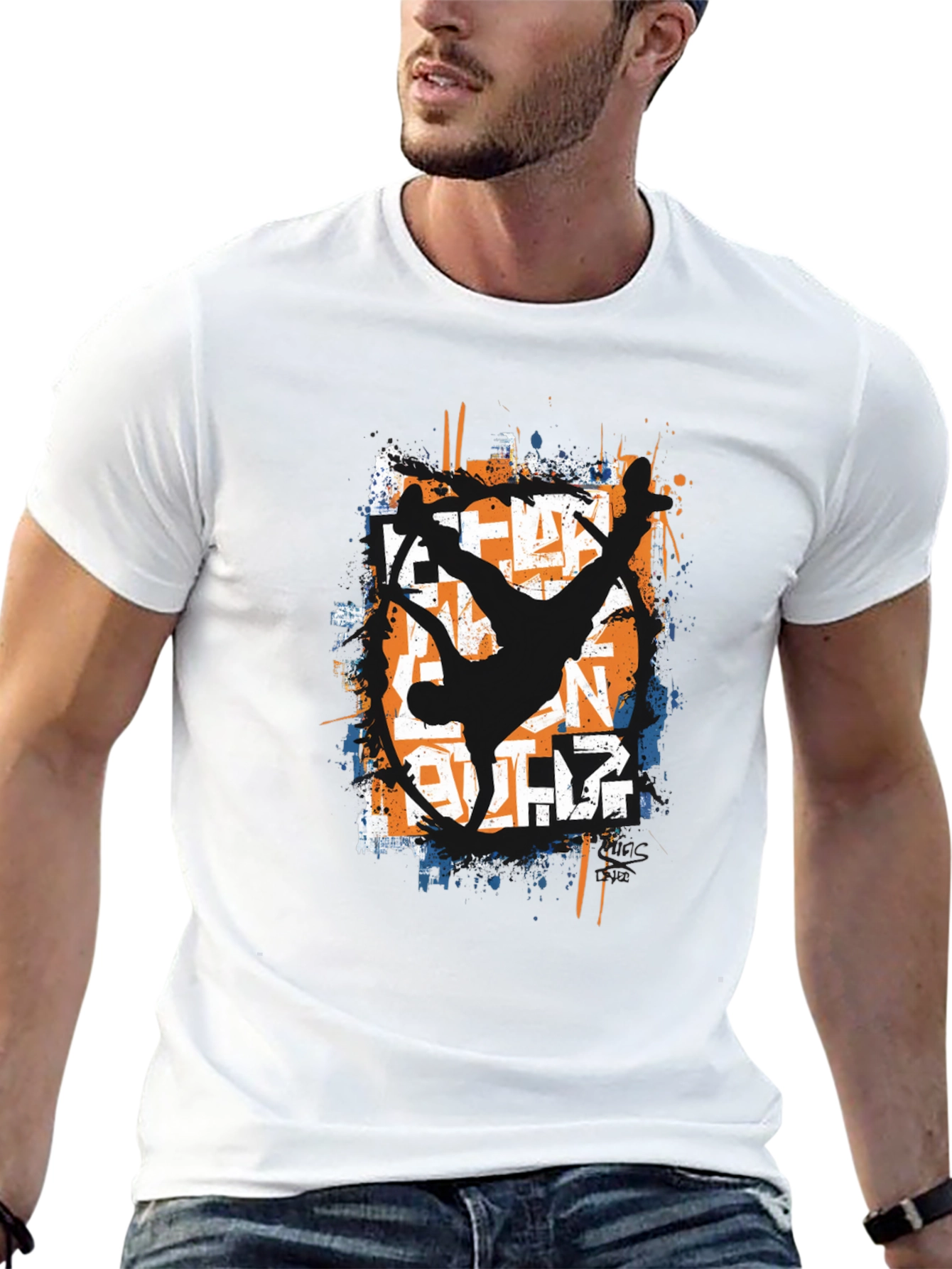 Urban Dance Graphic Tee - Breakdancing Style