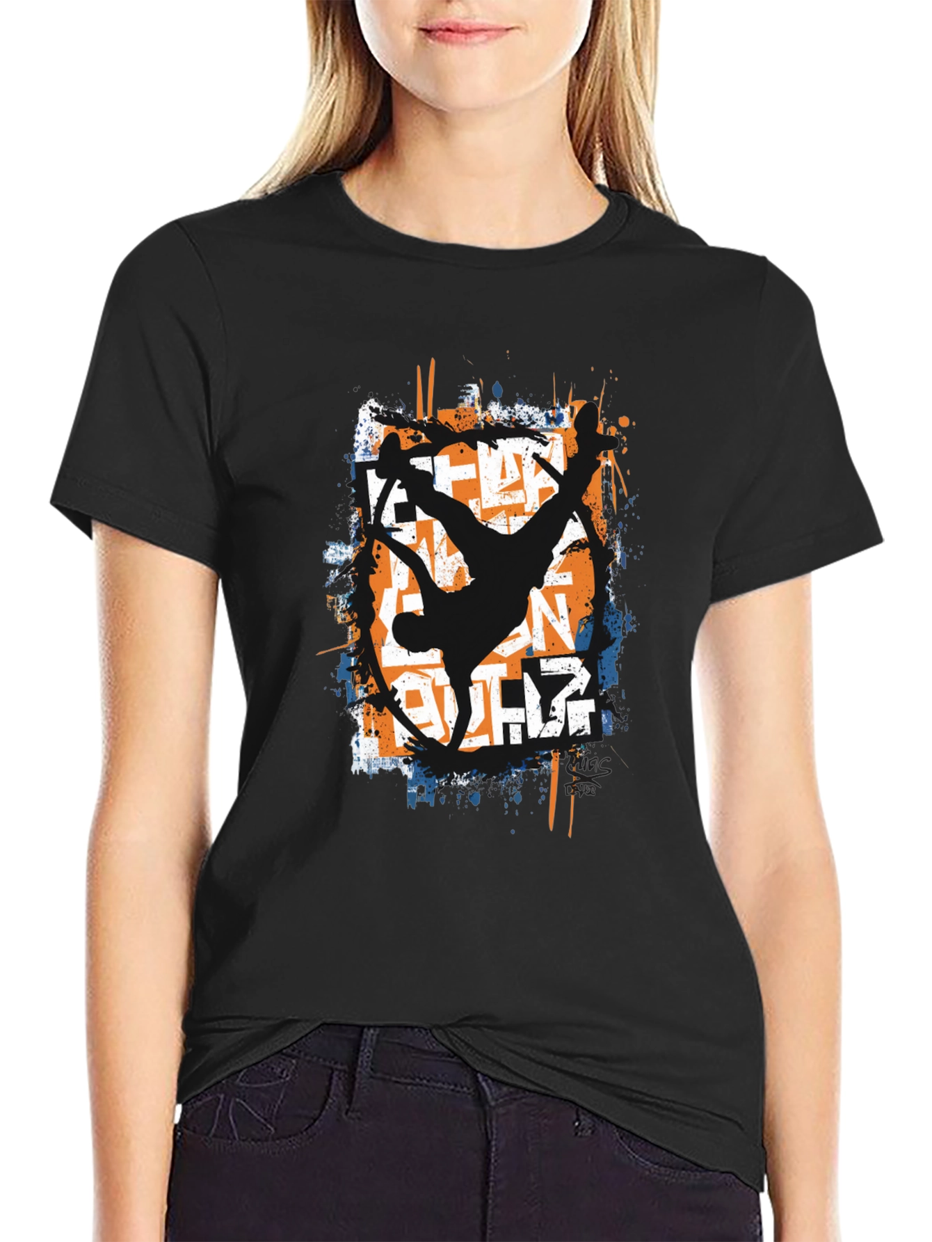 Urban Dance Graphic Tee - Breakdancing Style