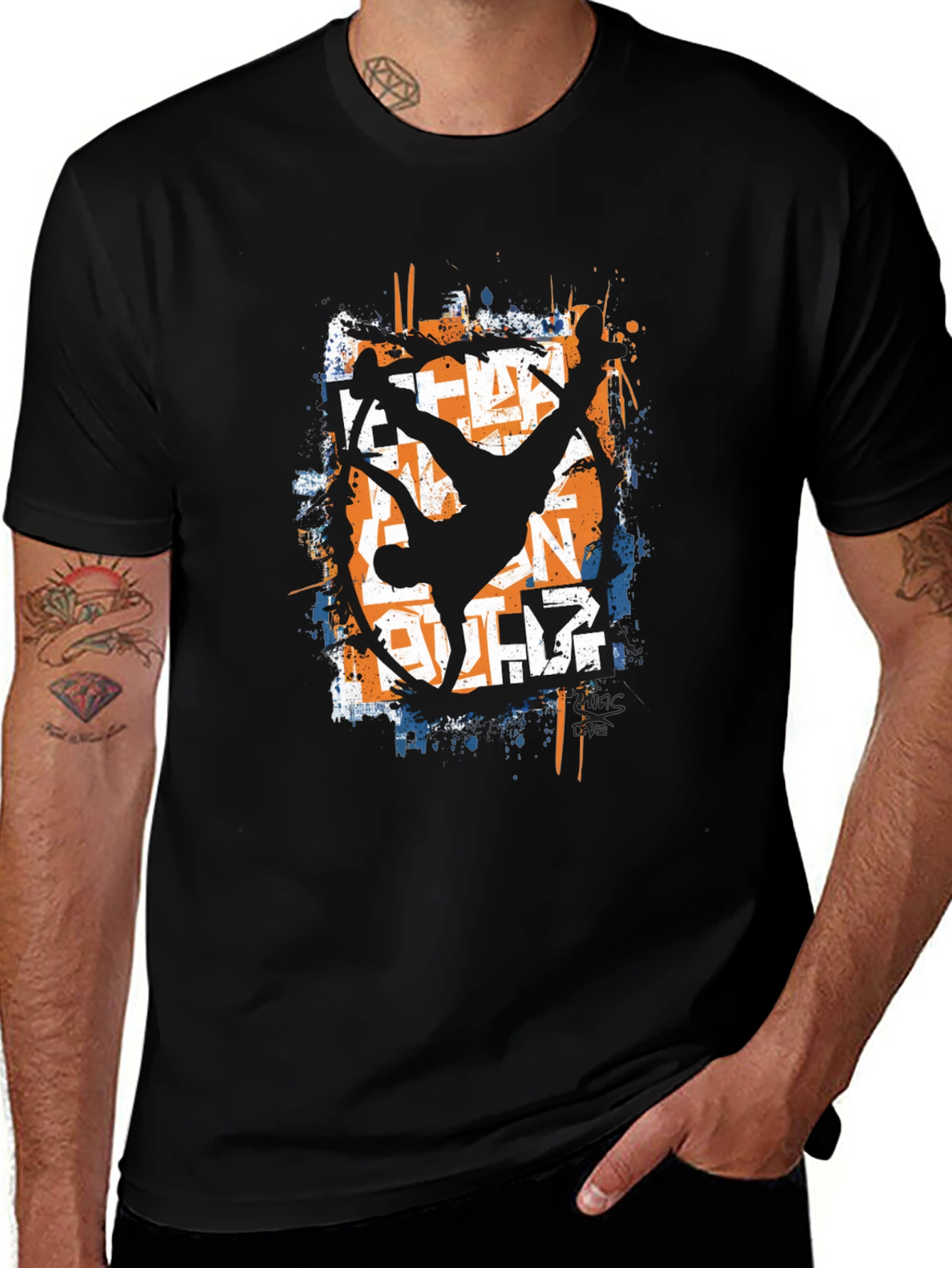 Urban Dance Graphic Tee - Breakdancing Style