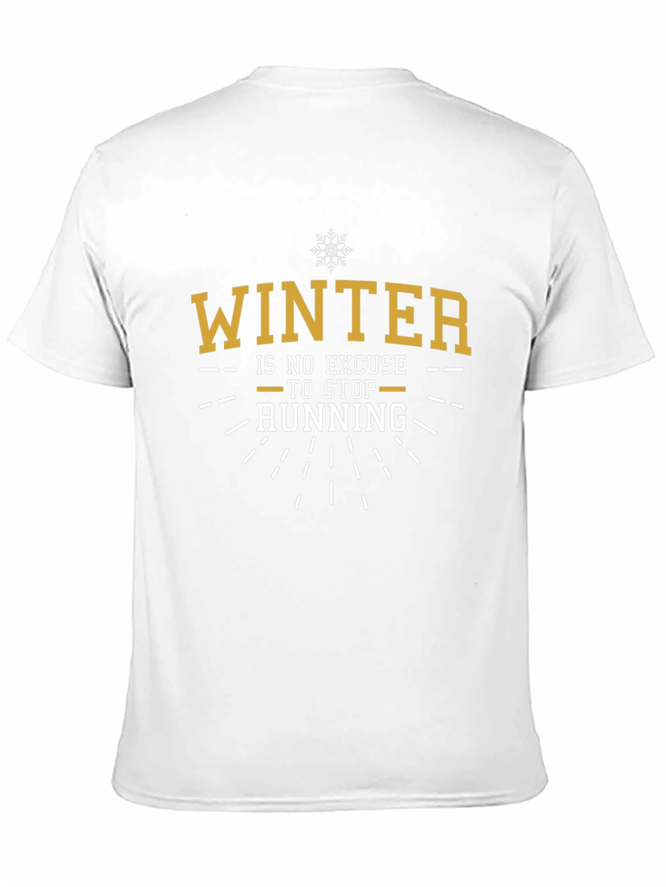 Winter Running Graphic Tee - Mens Black T-Shirt