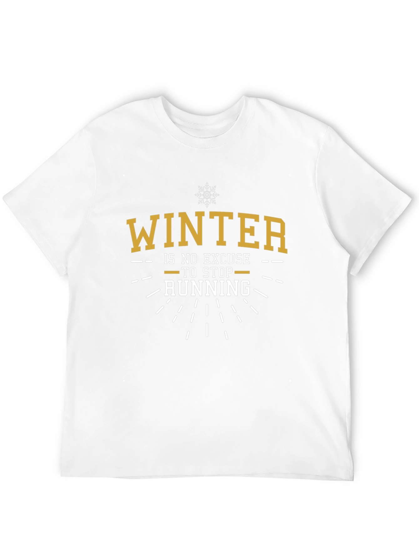 Winter Running Graphic Tee - Mens Black T-Shirt
