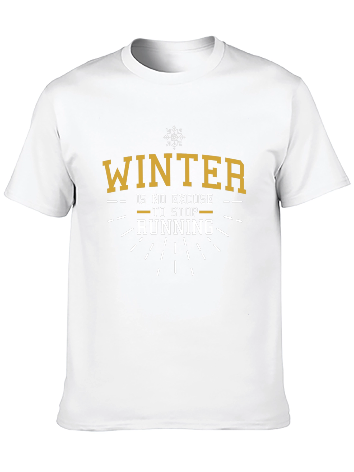 Winter Running Graphic Tee - Mens Black T-Shirt