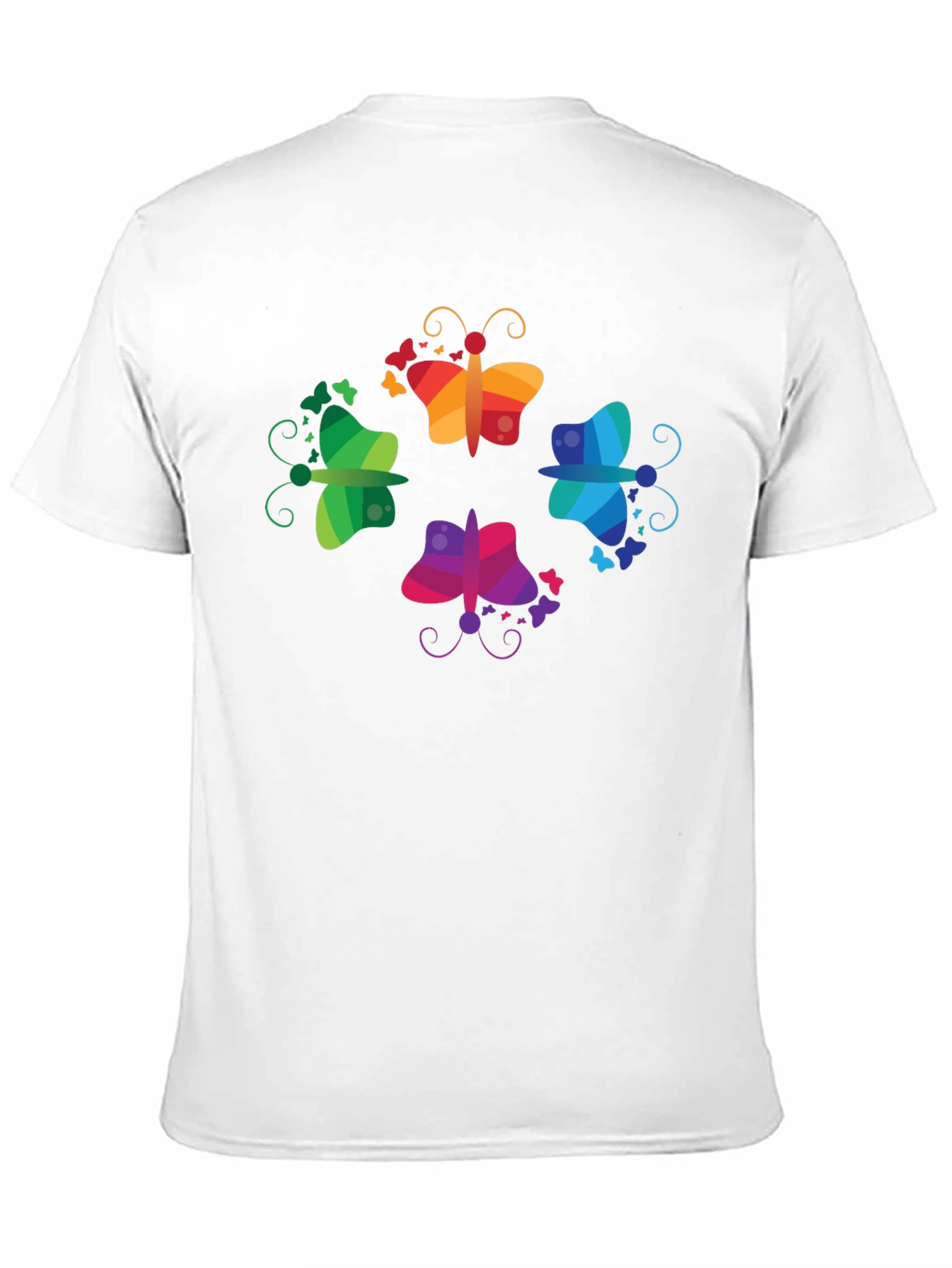Rainbow Butterfly Graphic Tee - Fun & Vibrant