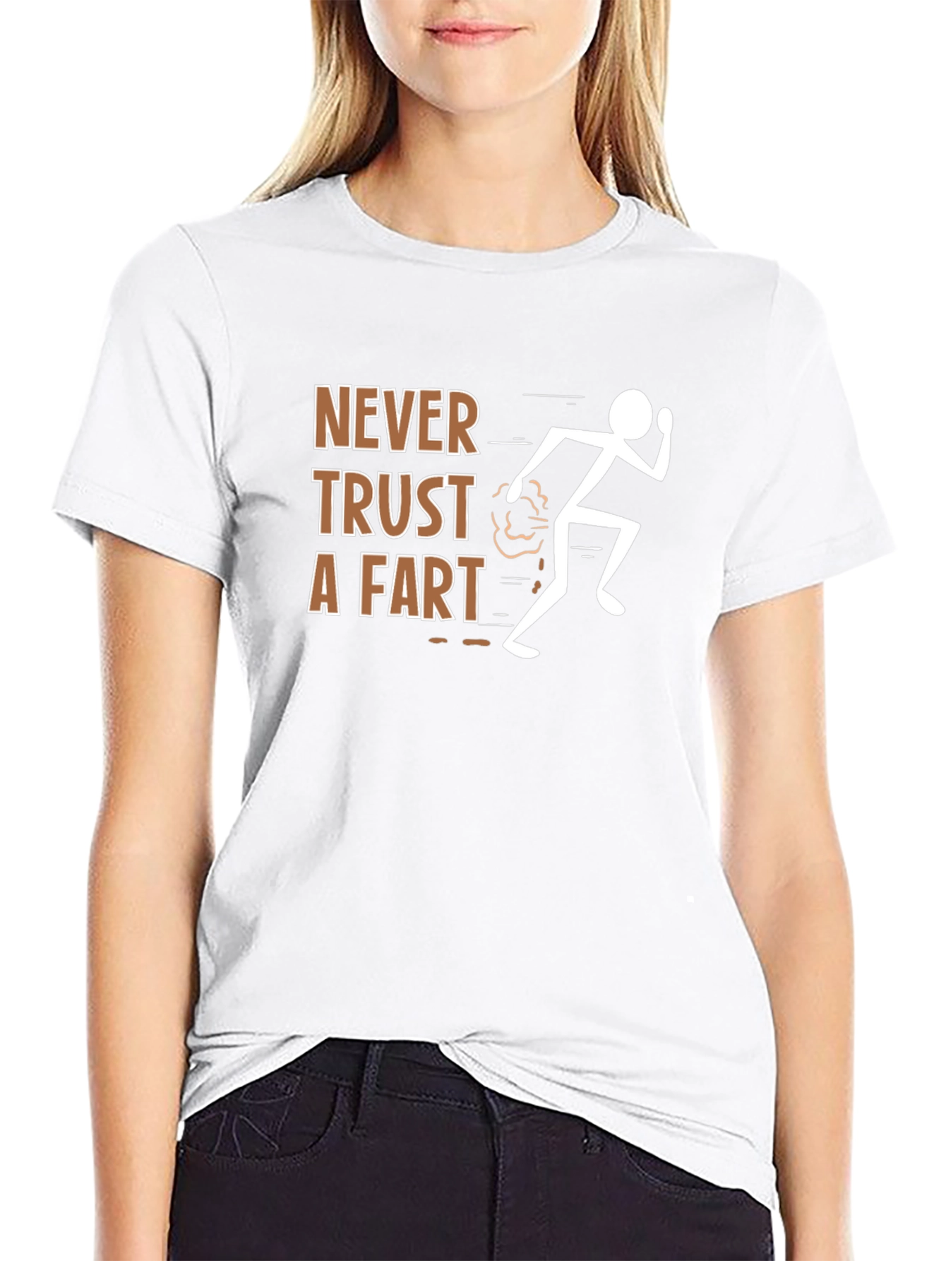 Never Trust a Fart Funny Graphic Tee