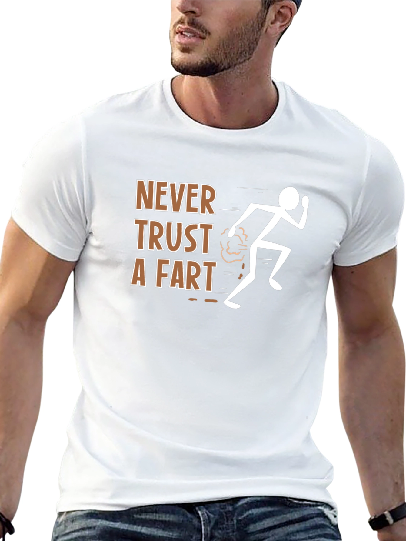 Never Trust a Fart Funny Graphic Tee