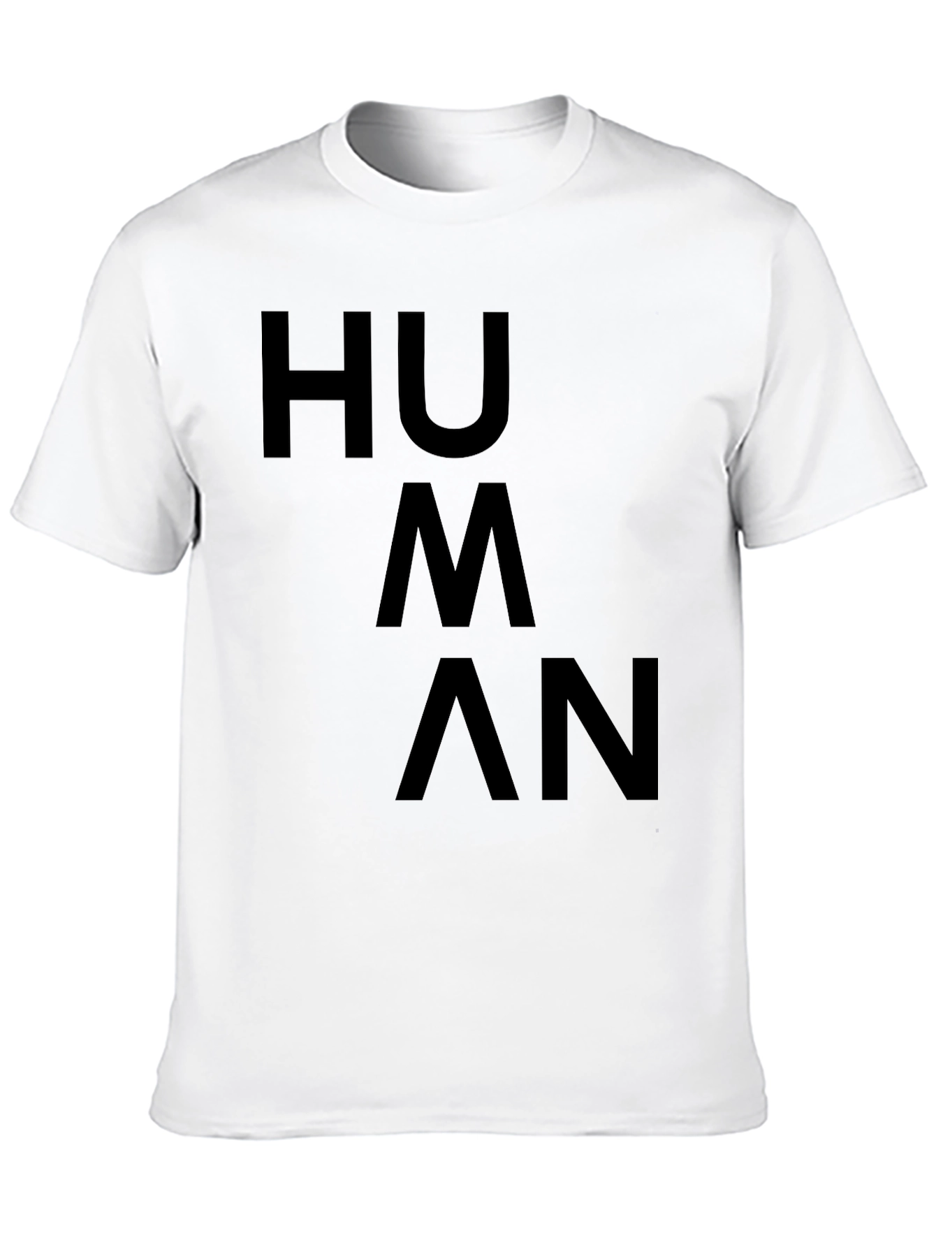 HUMAN Statement Tee - Bold & Simple Graphic Shirt