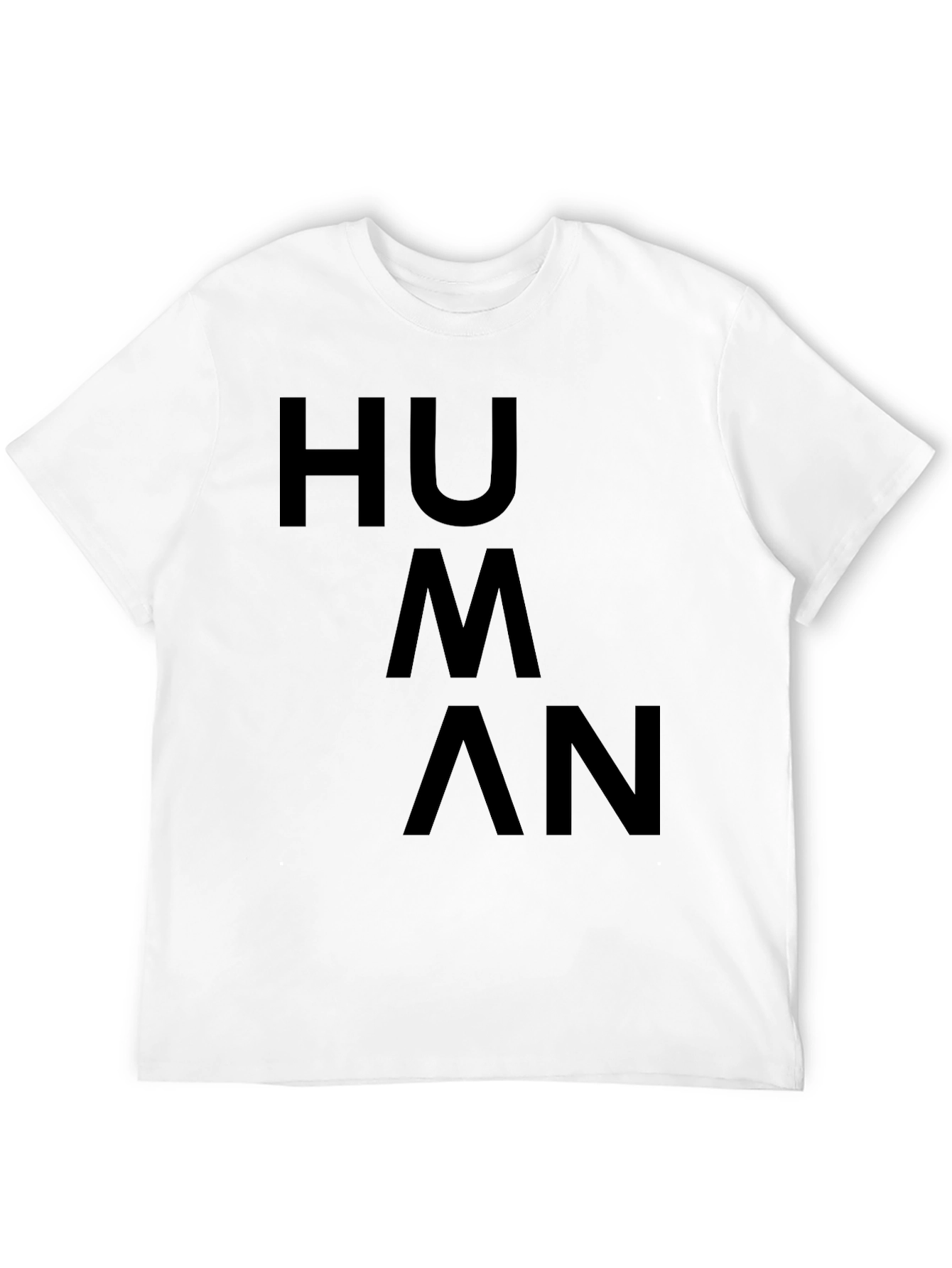 HUMAN Statement Tee - Bold & Simple Graphic Shirt