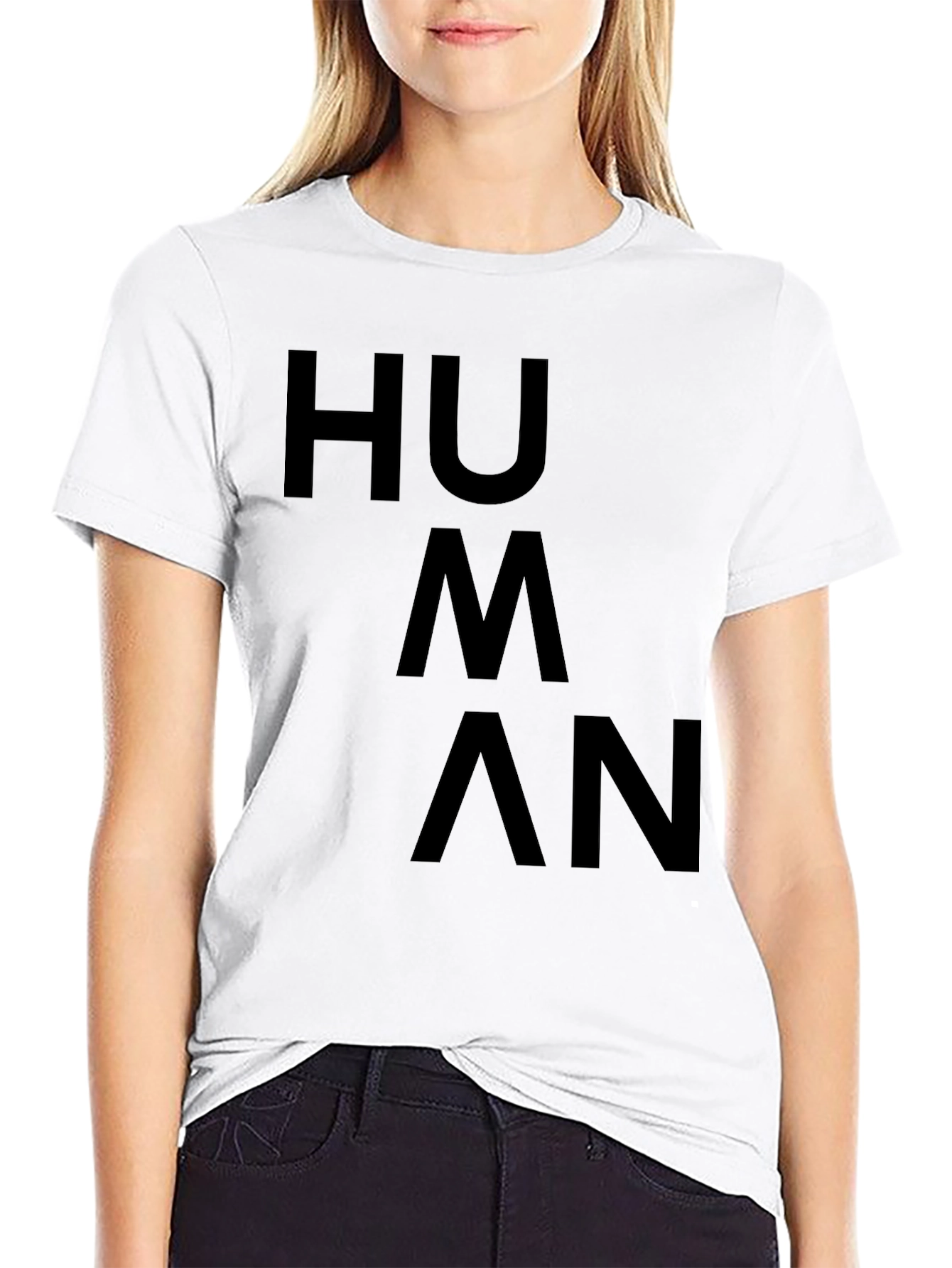 HUMAN Statement Tee - Bold & Simple Graphic Shirt