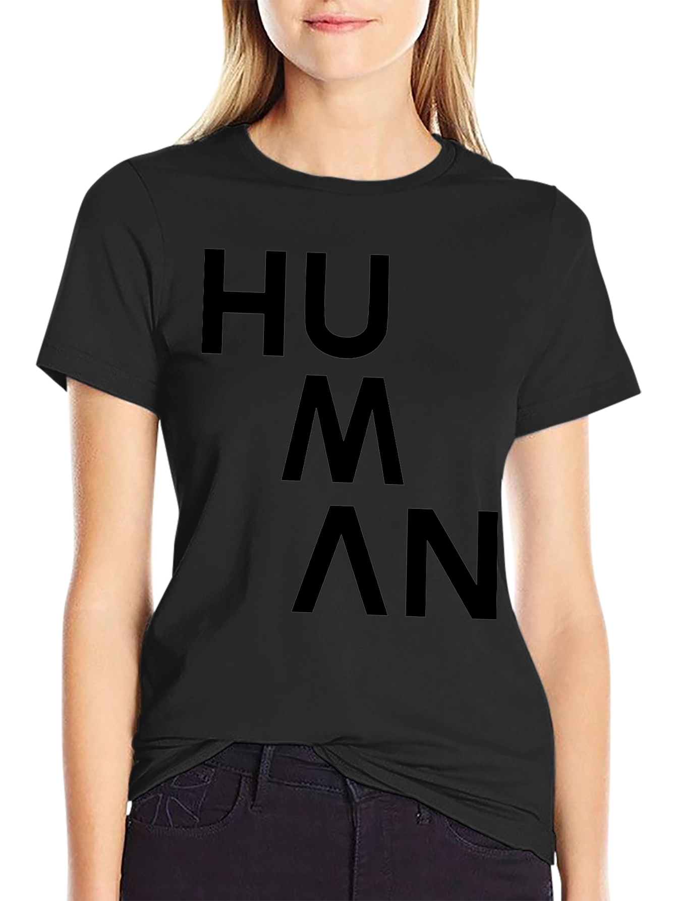 HUMAN Statement Tee - Bold & Simple Graphic Shirt