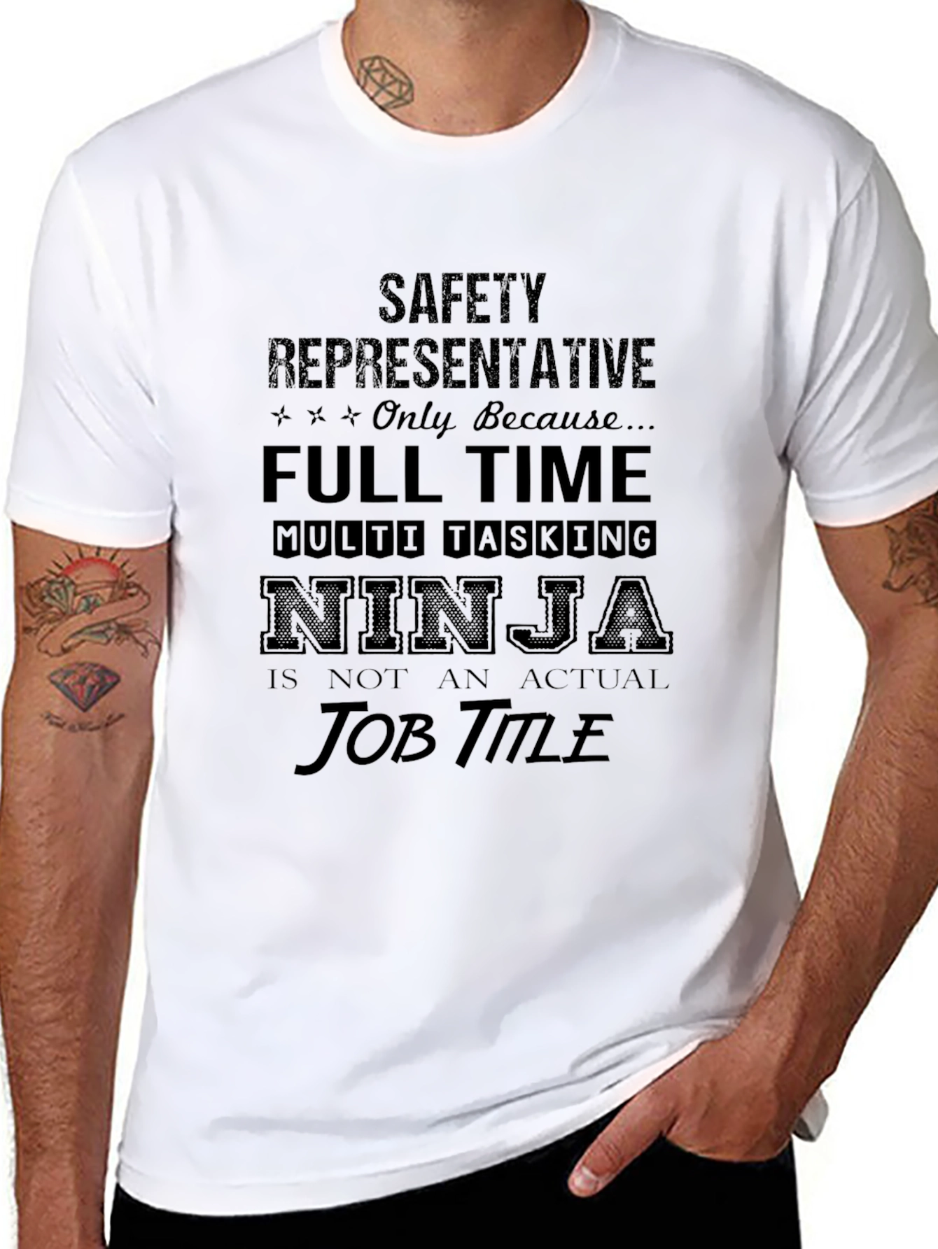 Safety Representative Ninja Job Title T-Shirt