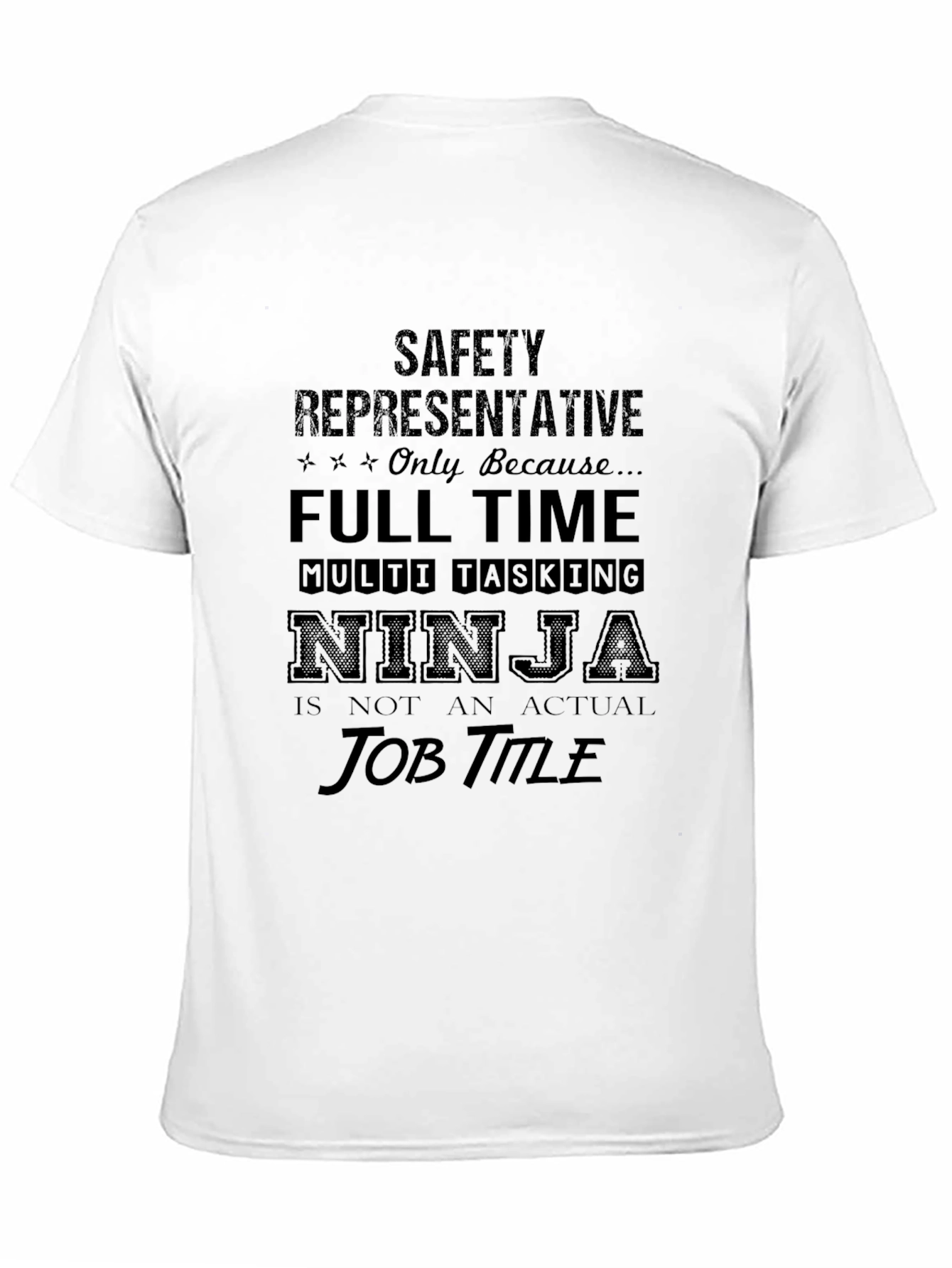 Safety Representative Ninja Job Title T-Shirt