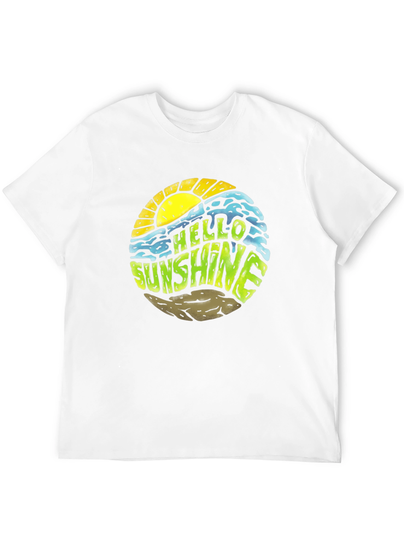 Hello Sunshine Graphic Tee - Black