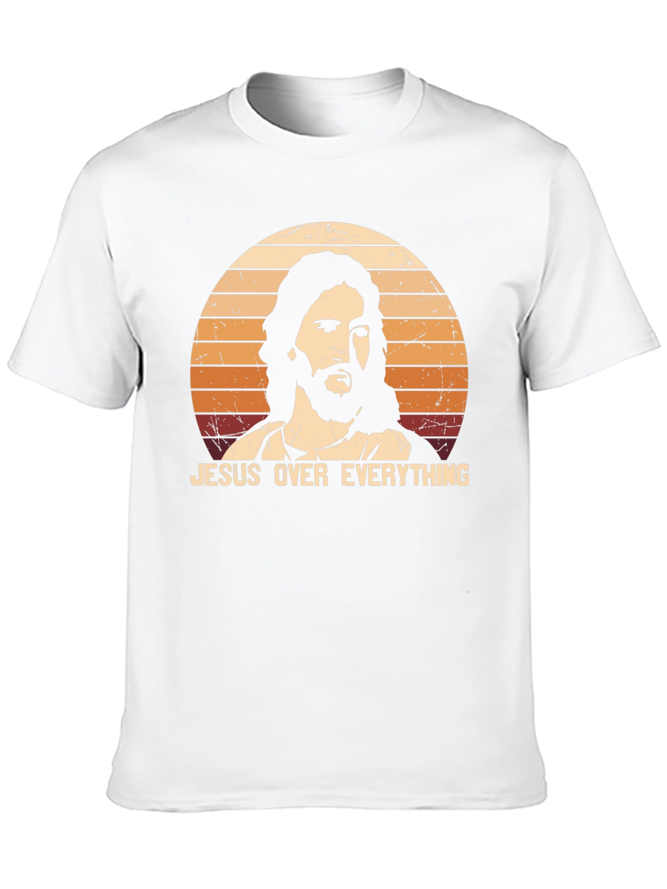 Jesus Over Everything Black Graphic T-Shirt