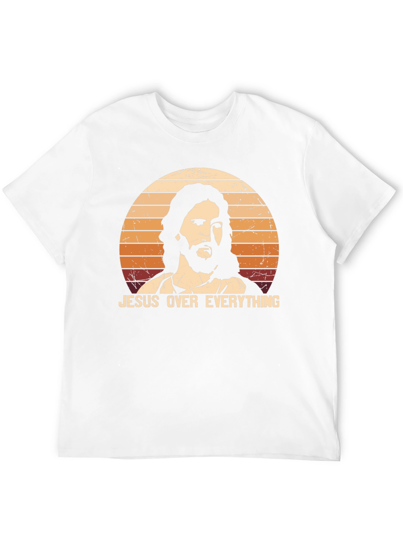Jesus Over Everything Black Graphic T-Shirt
