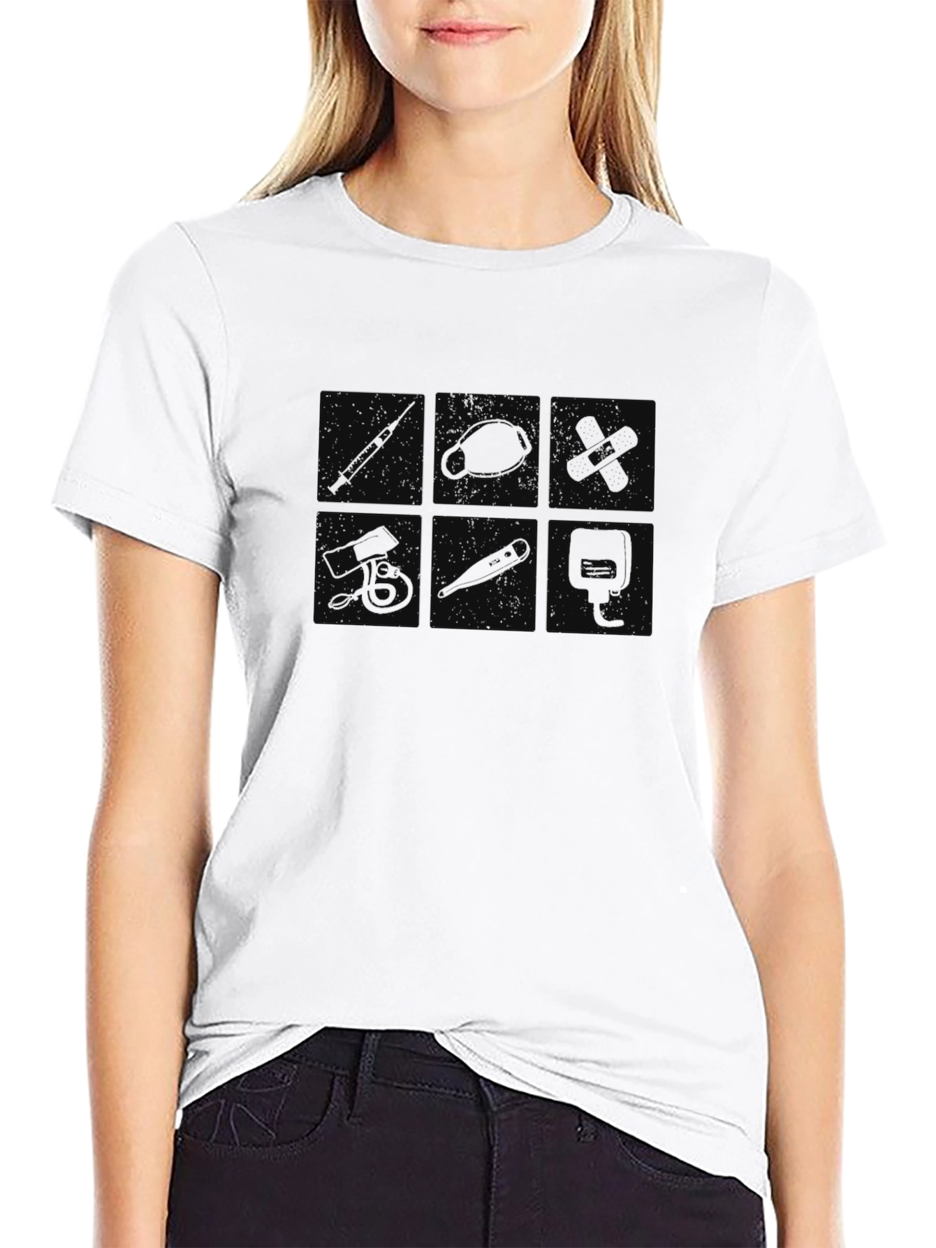 Medical Professional Black Graphic T-Shirt